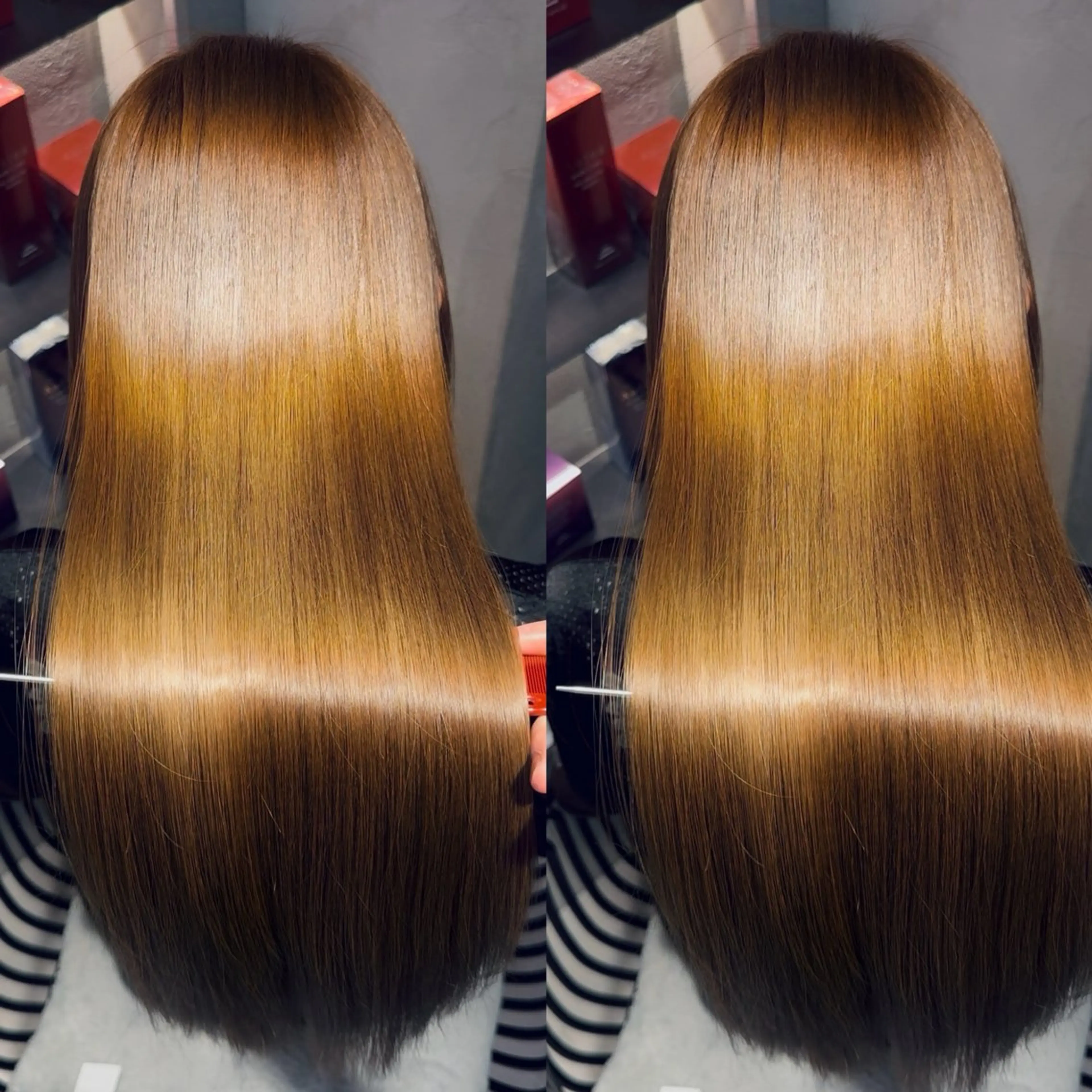 ロング カラー ブリーチ 髪質改善 縮毛矯正 トリートメント カット ヘアカラー トリートメント 髪質改善女性支持率 Ｎｏ．1💍yasuのヘアスタイル