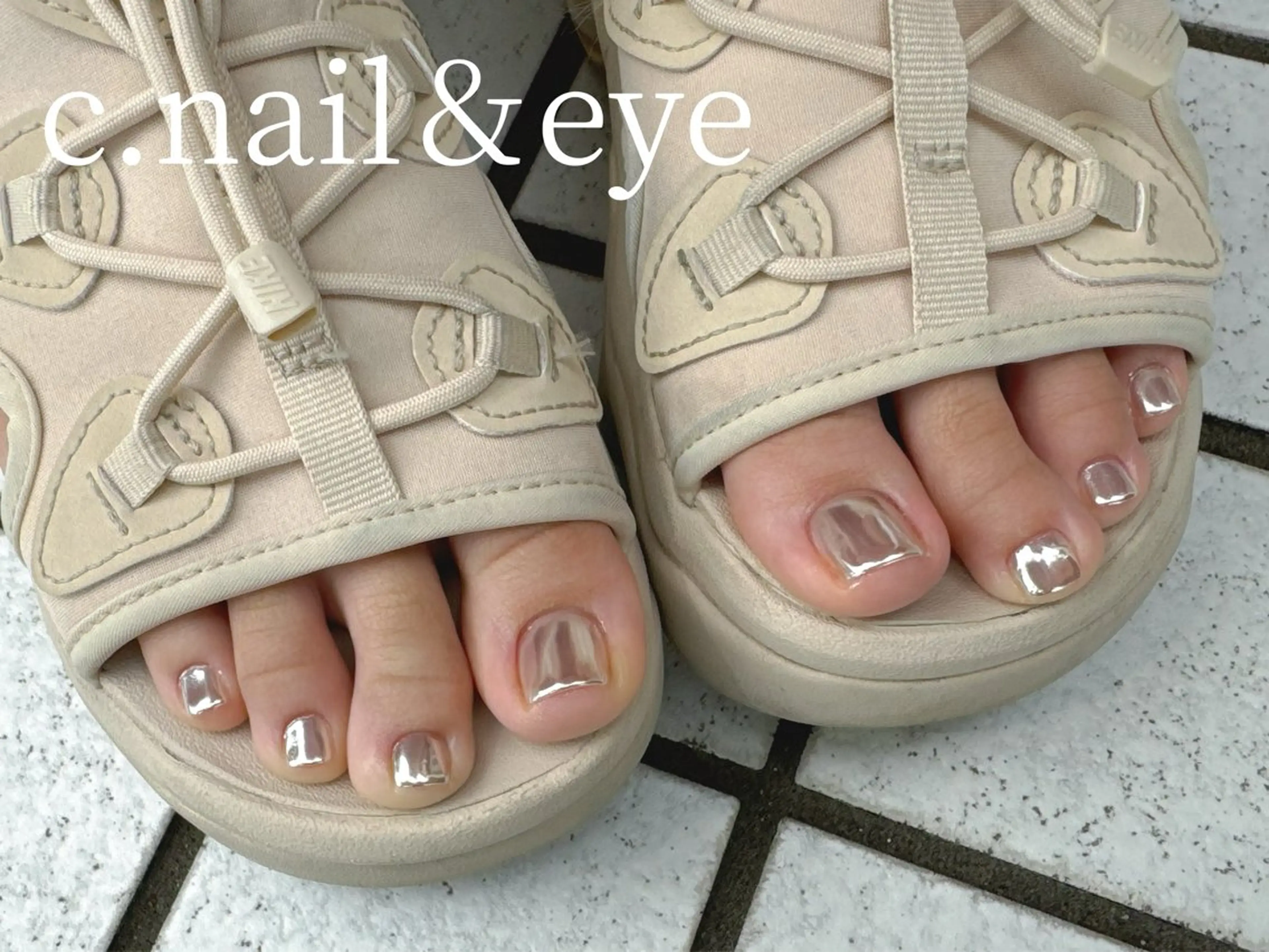 ネイル フラッシュネイル フットネイル 氷ネイル・うるうるネイル マグネットネイル ミラーネイル フットネイル C.Nail&EYE RINAのネイルデザイン