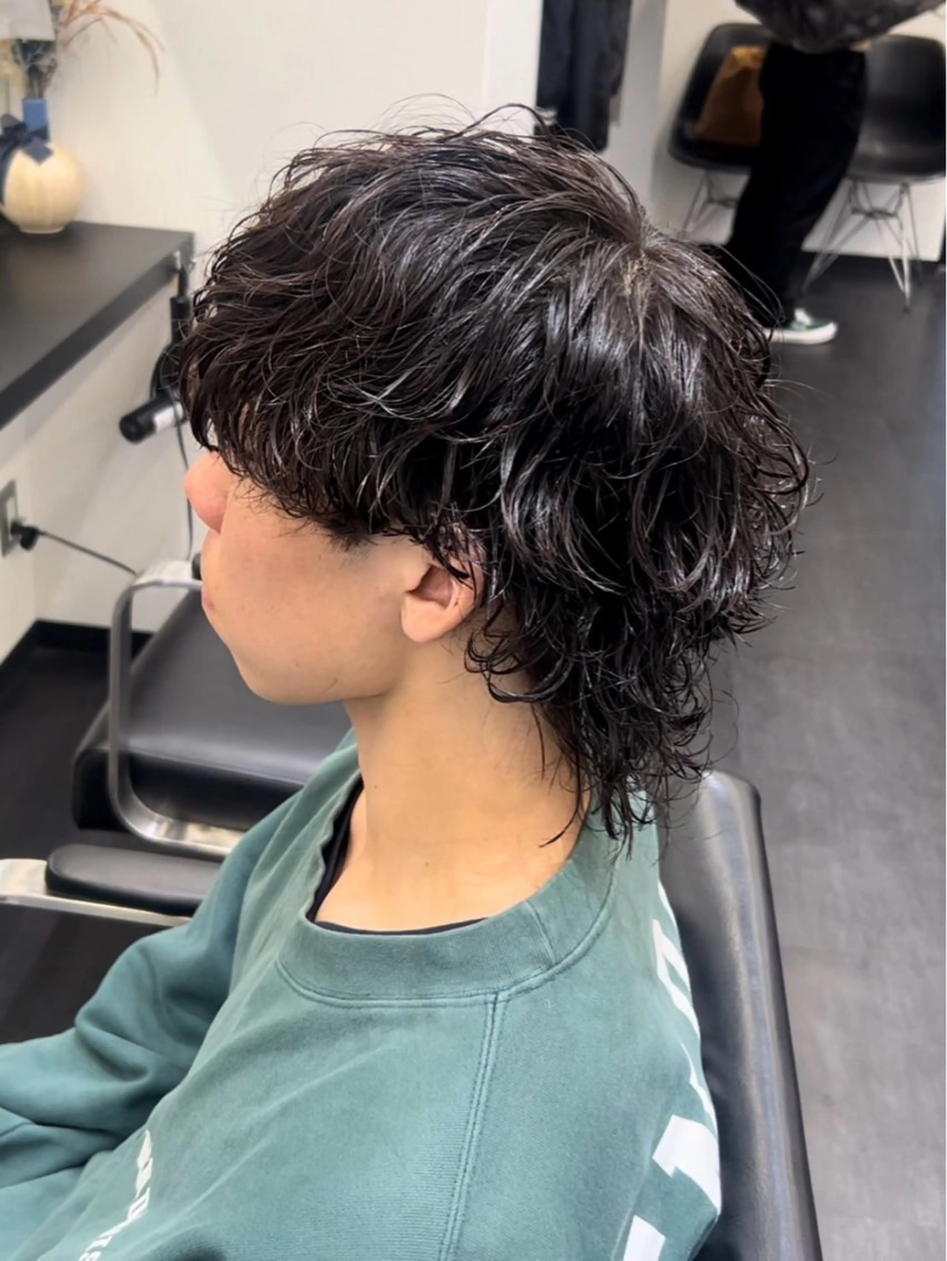 メンズカット＋波巻きパーマの写真