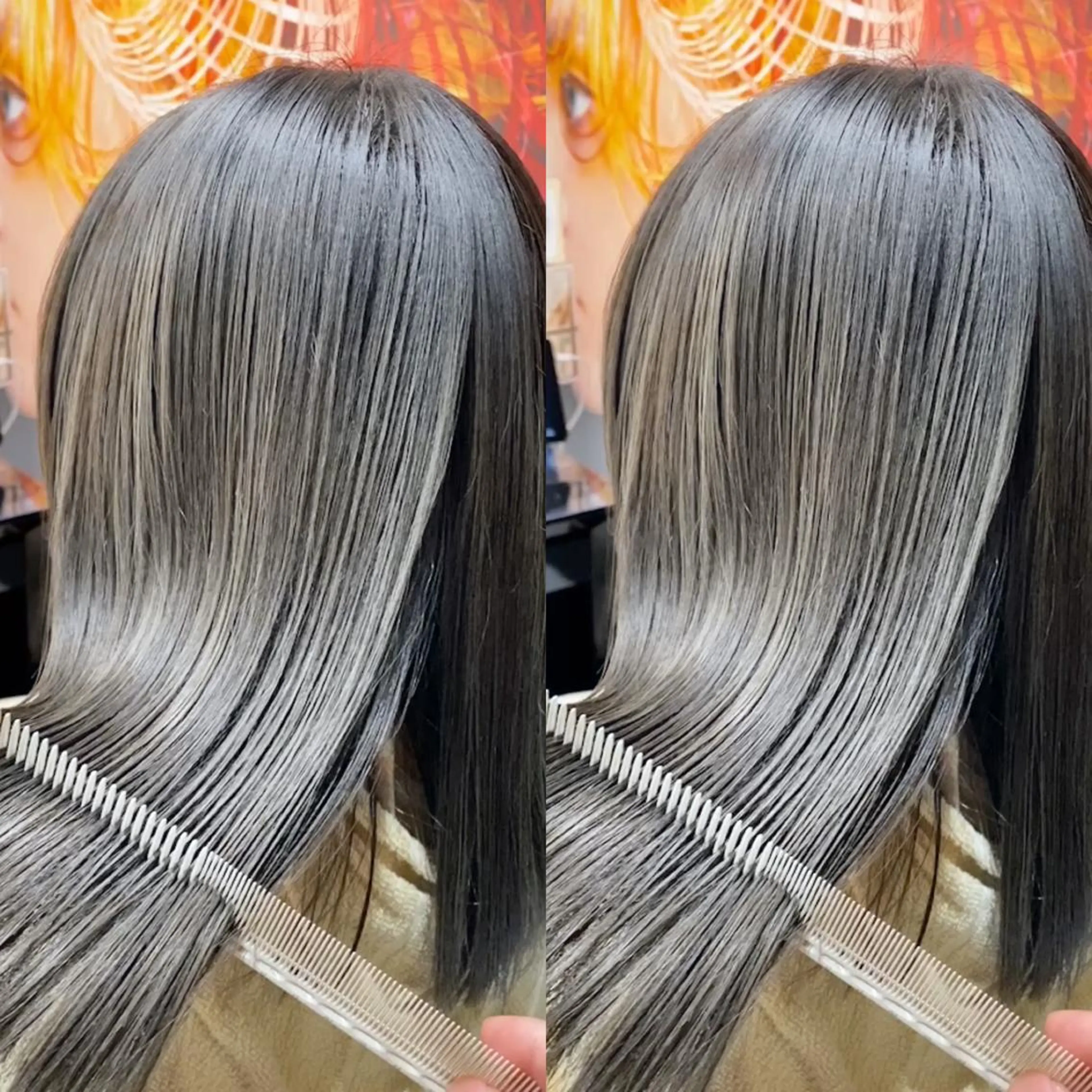 セミロング カラー 縮毛矯正/髪質改善/ 石橋代智のヘアスタイル