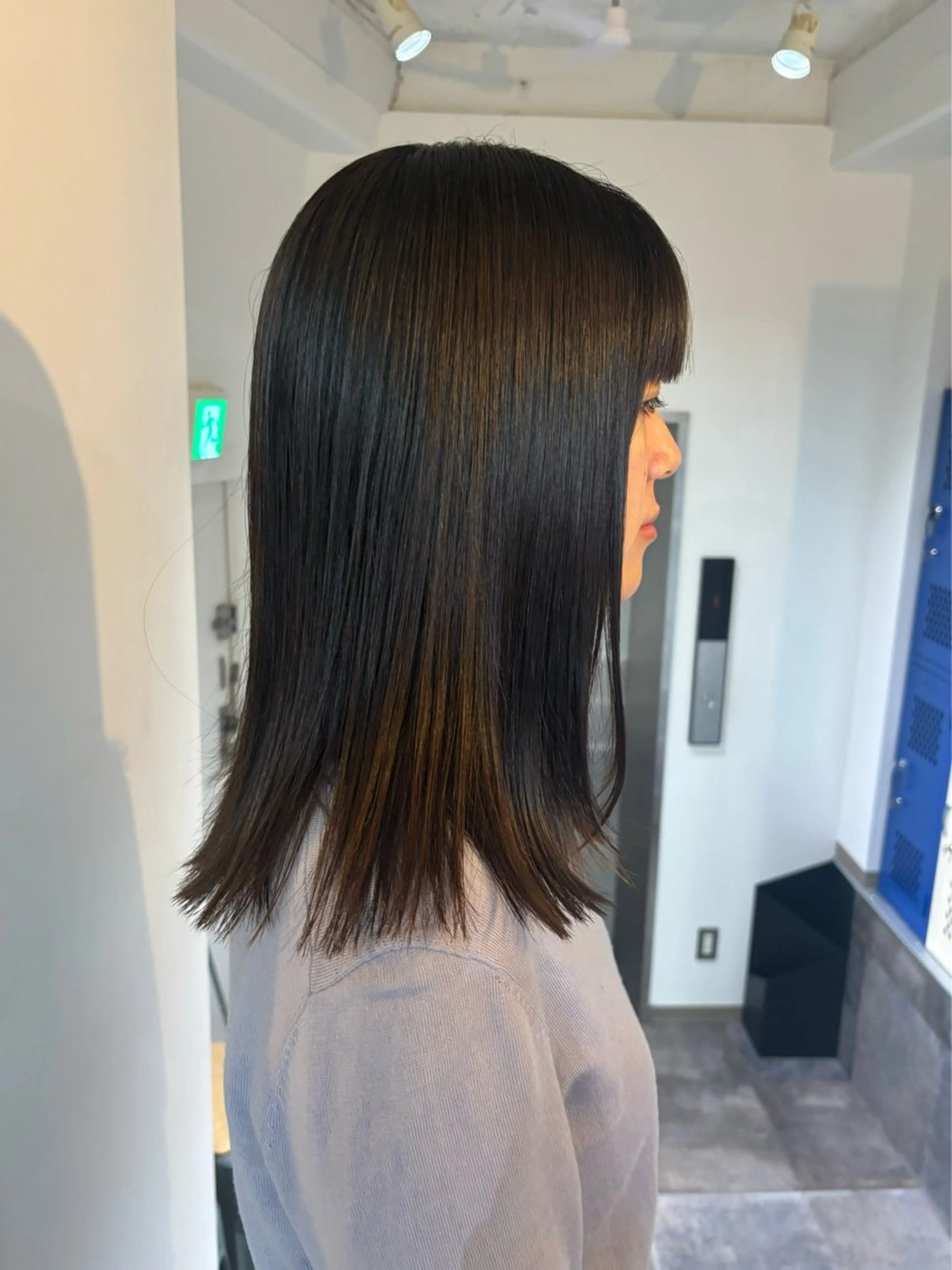 ミディアム ヘアカラー トリートメント 三軒茶屋/レディース カット/Momoのヘアスタイル