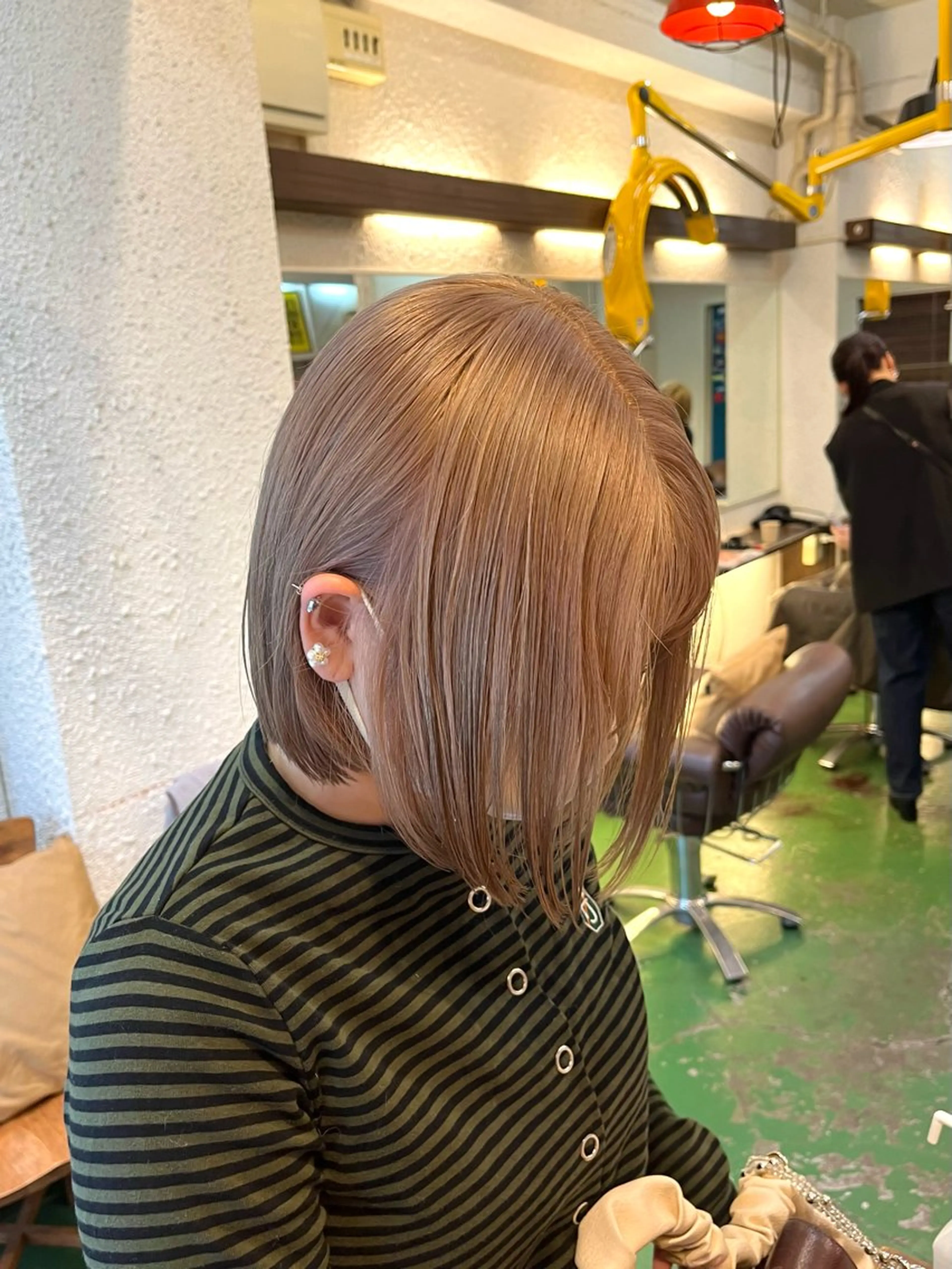 ミディアム カラー ヘアカラー トリートメント GO TODAY SHAiRE SALON 原宿本店所属・ブリーチ/レイヤー ハッシュカット/河内のヘアスタイル