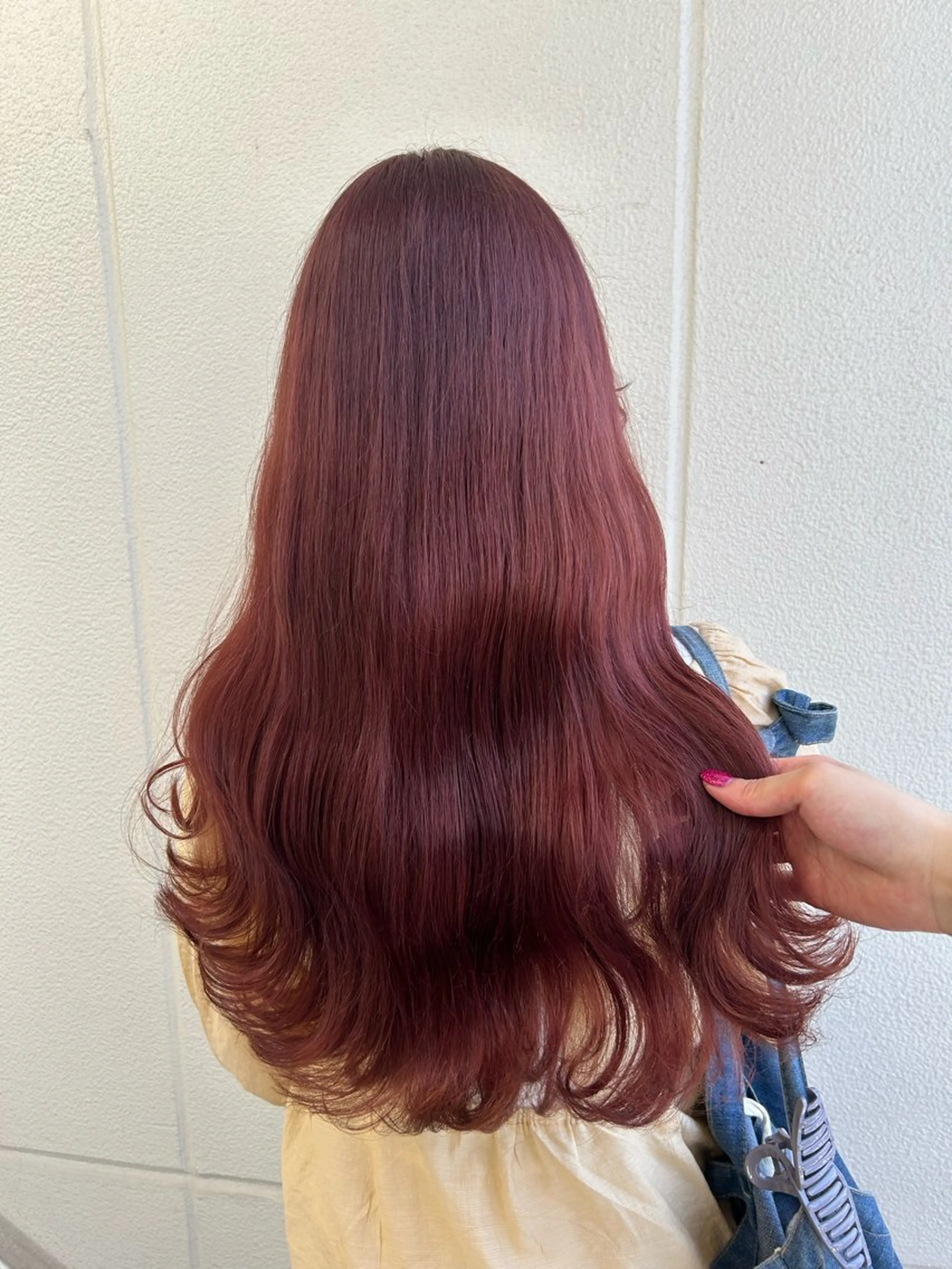 ロング カラー ヘアアレンジ ブラウンカラー ピンクカラー ピンクブラウン 《暖色/韓国hair 》🇰🇷桑原ユキネのヘアスタイル