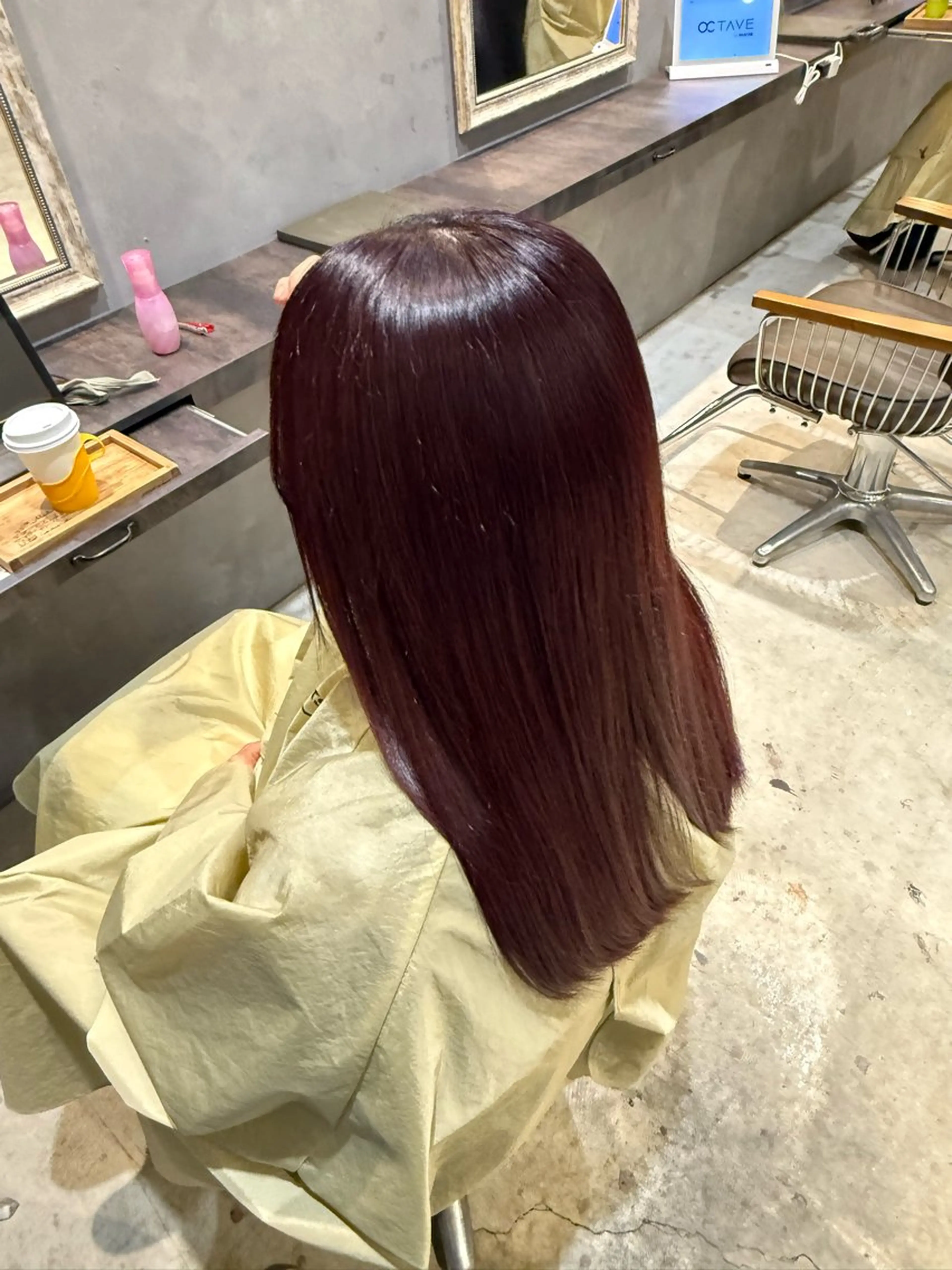 カラー ラベンダーカラー ピンクカラー ピンクラベンダー 岩井 佑月のヘアスタイル