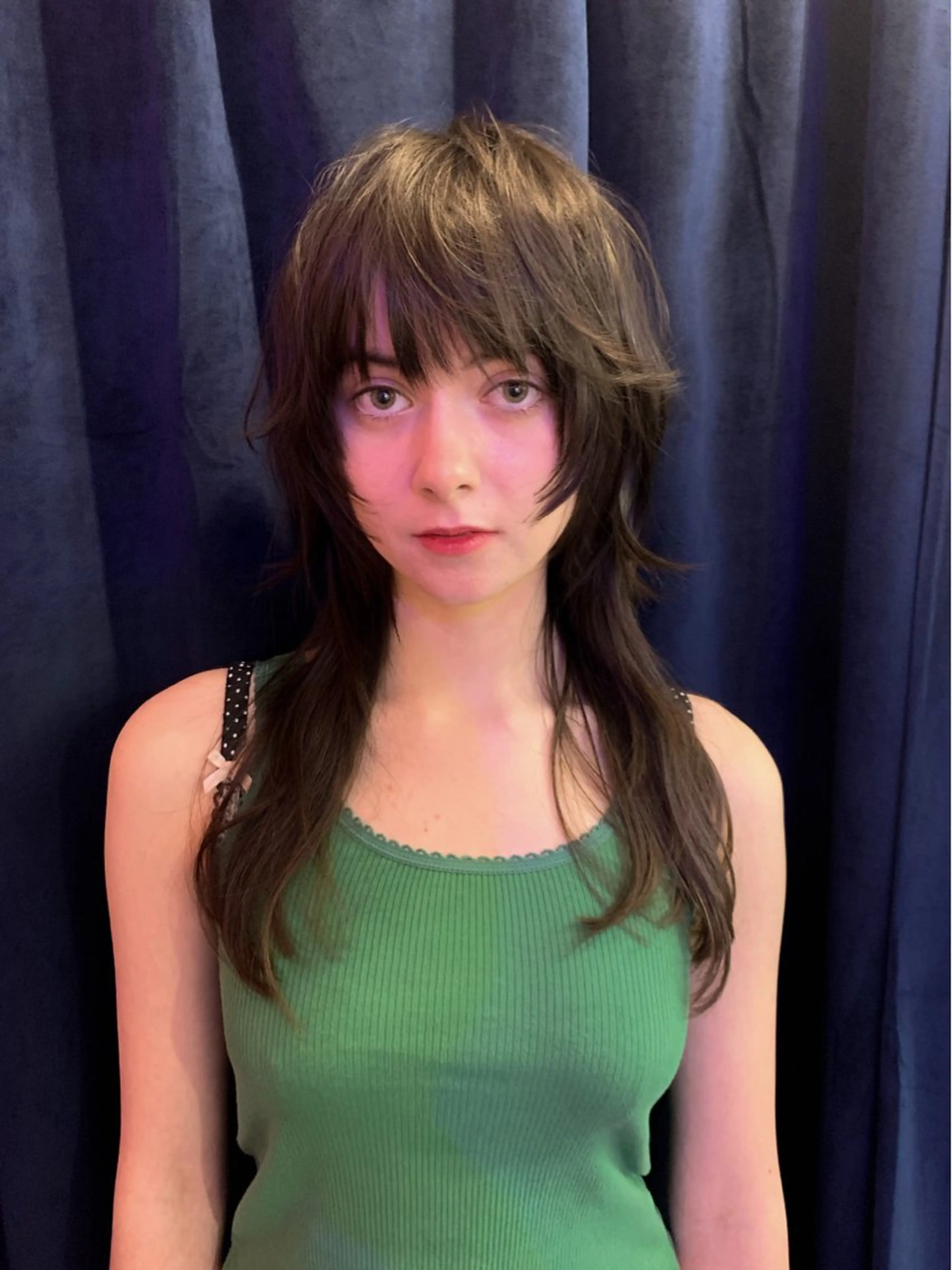 ミディアム カラー パーマ レイヤーカット 似合わせカット カット Ellen by artina 新宿店所属・Ellen KEIのヘアスタイル