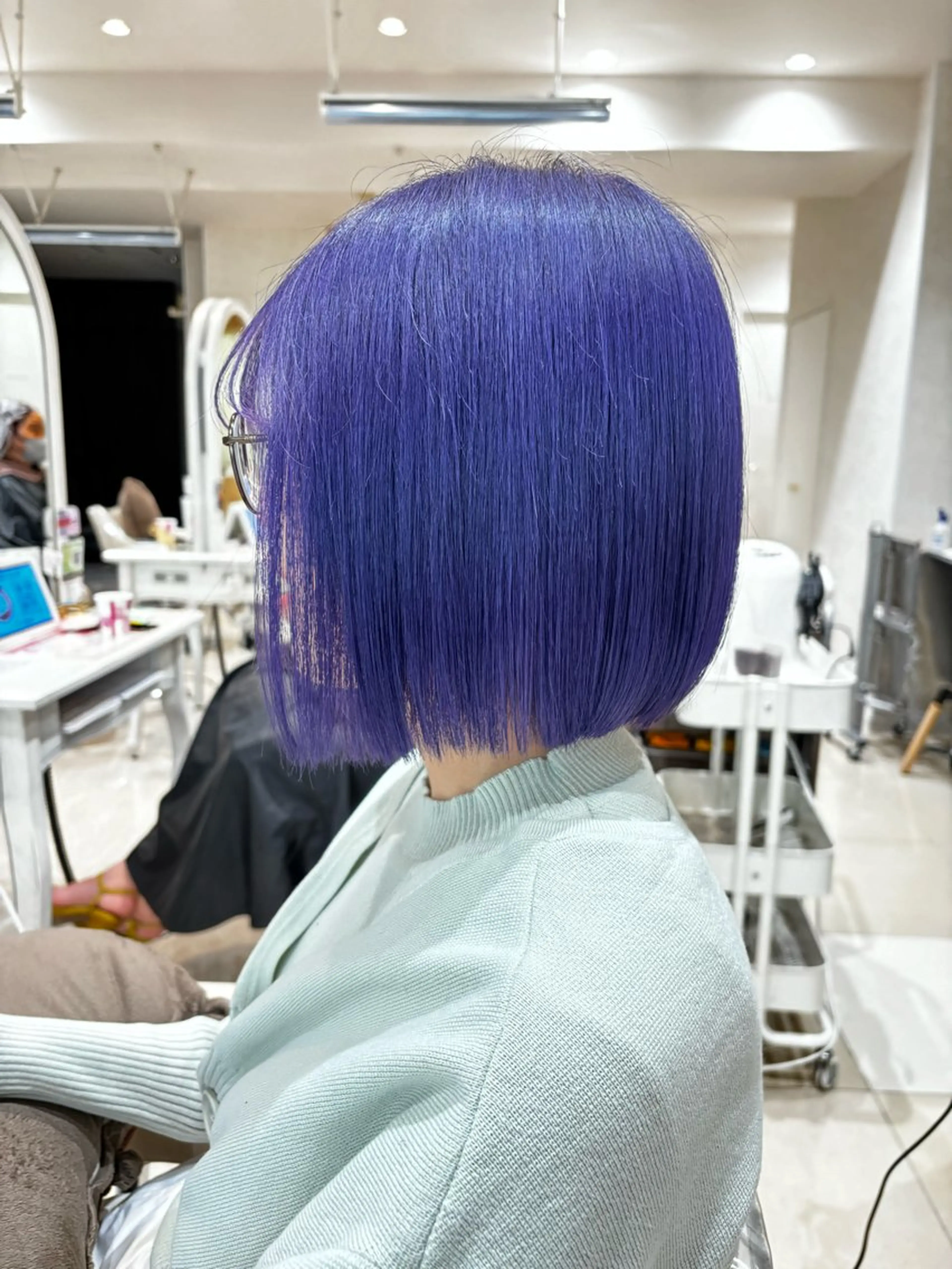 ミディアム カラー ヘアカラー トリートメント ぷっつりボブ🫧 タケウチアミのヘアスタイル