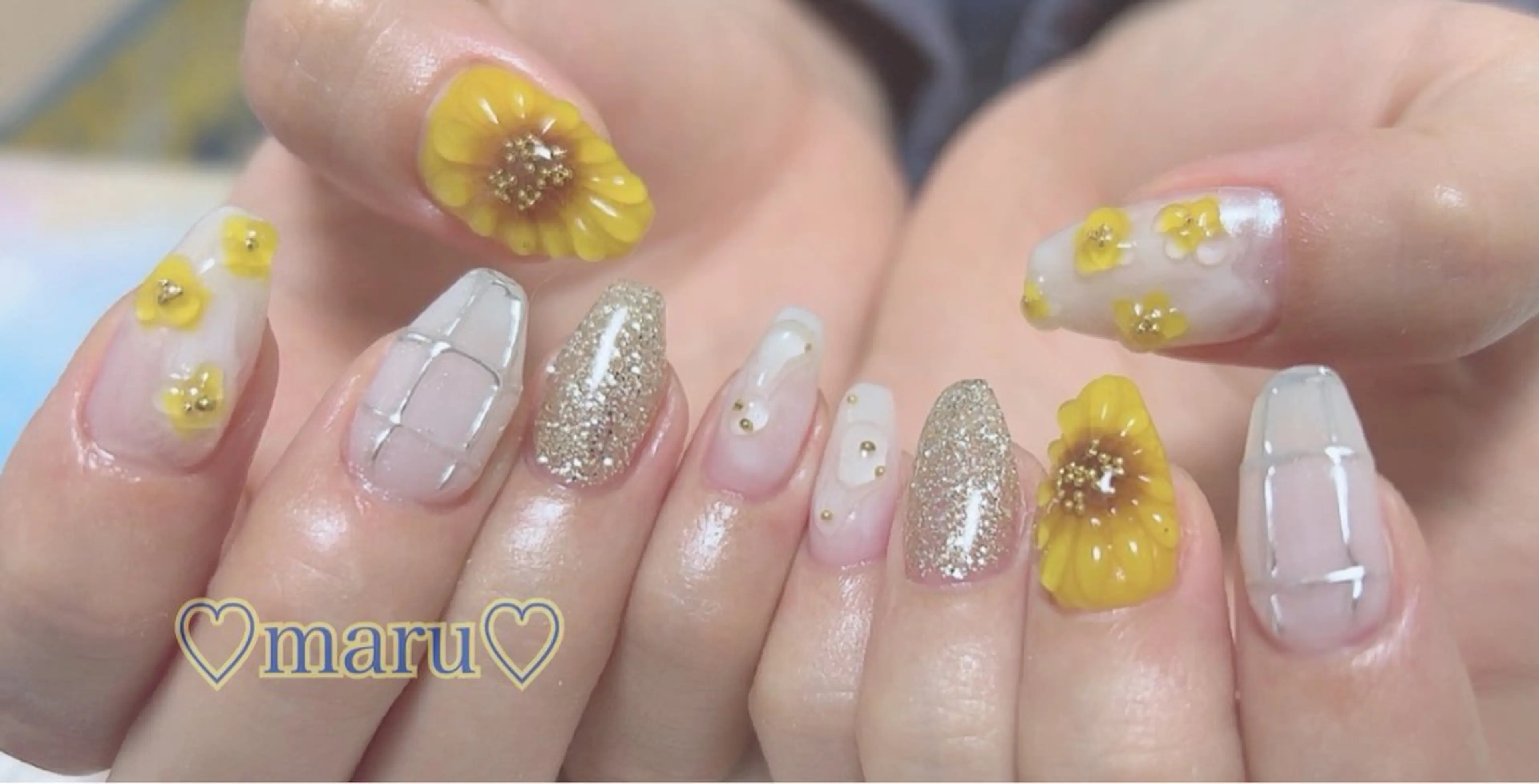 ネイル ハンドネイル フットネイル まるみ ♡のネイルデザイン