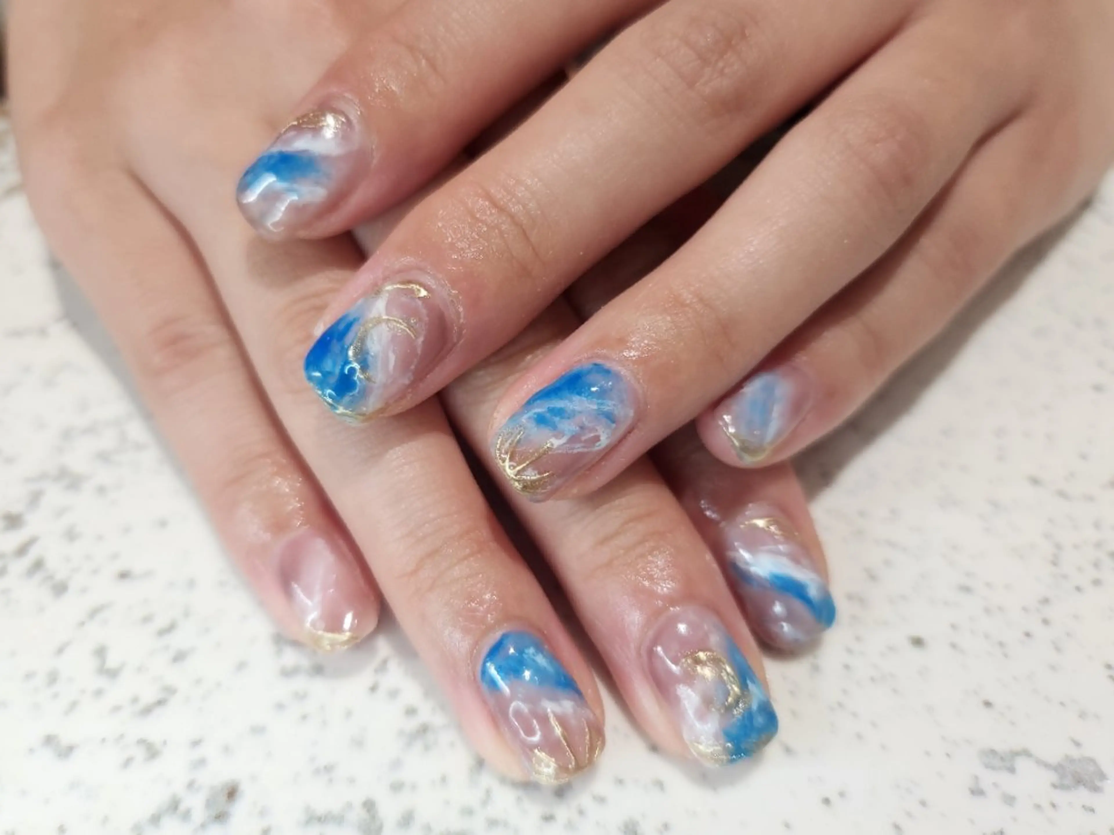 ネイル ミラーネイル ニュアンスネイル ハンドネイル Soleil 六本木所属・Soleil Yumikoのネイルデザイン