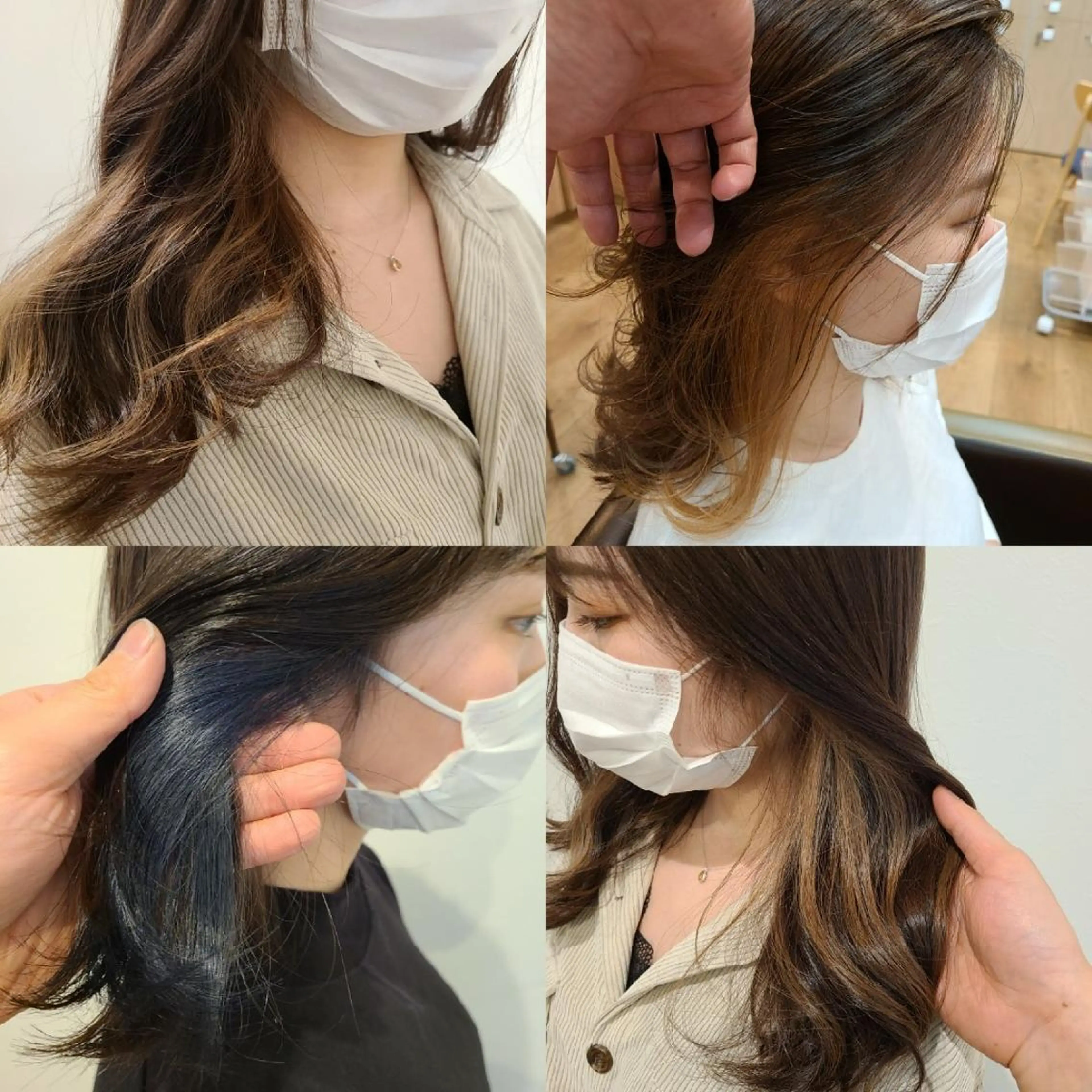 ミディアム カラー イヤリングカラー 【ネウィ天王寺 】seiyaのヘアスタイル