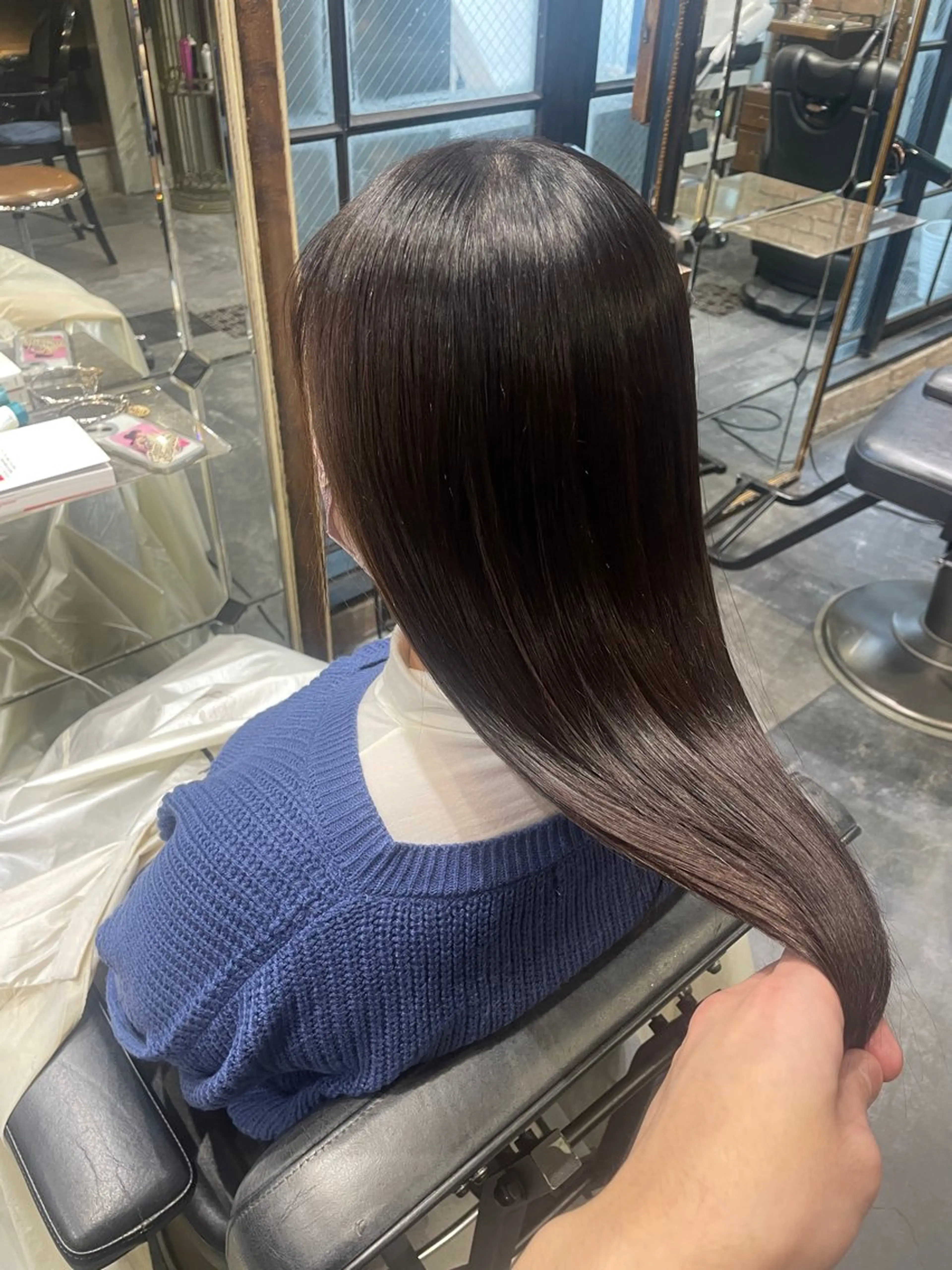 ロング パーマ カット 縮毛矯正 ブリーチ＆縮毛矯正 🧸ともき🧸のヘアスタイル