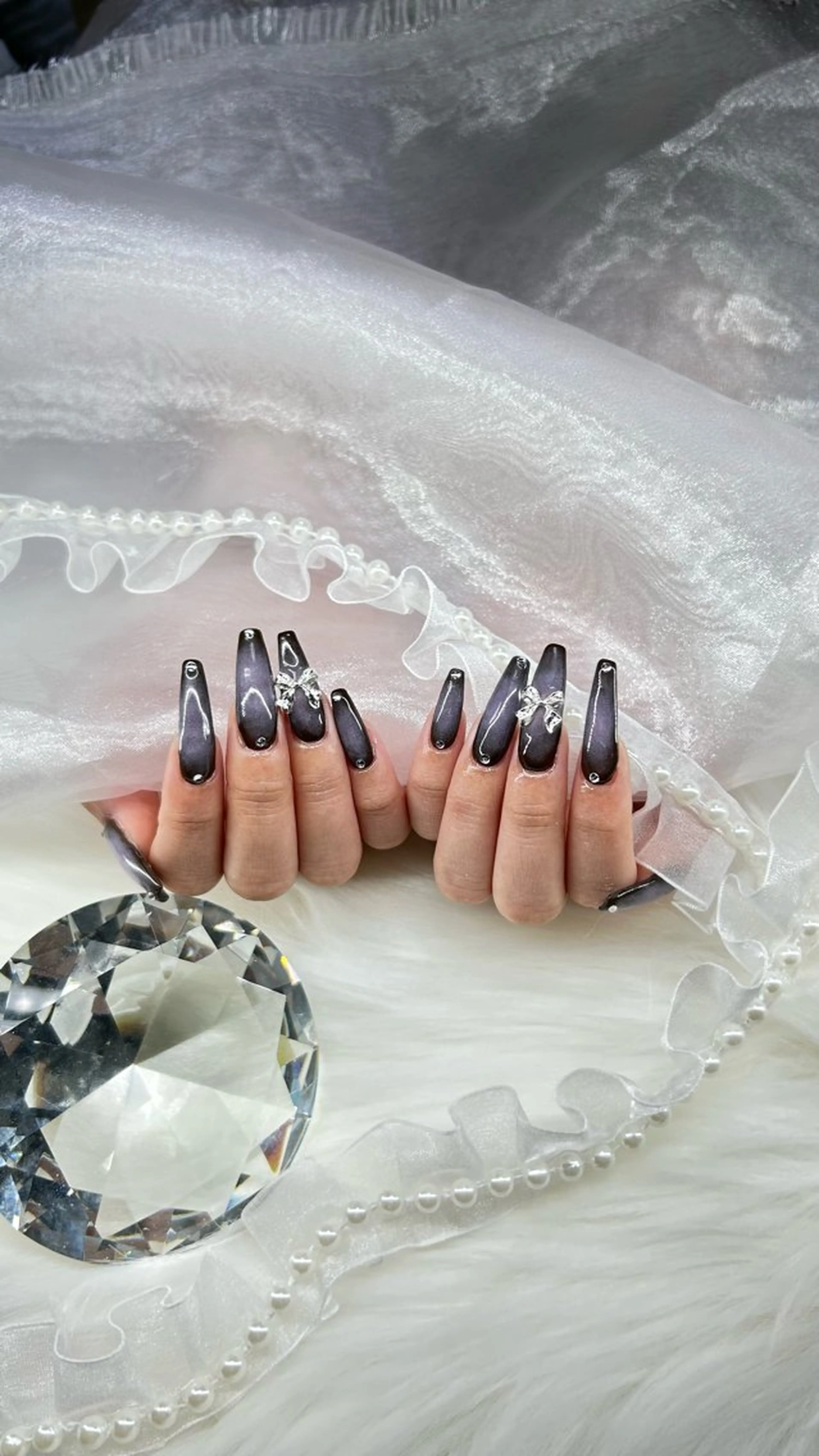 ネイル リボン ハンドネイル Li'a nail.のネイルデザイン