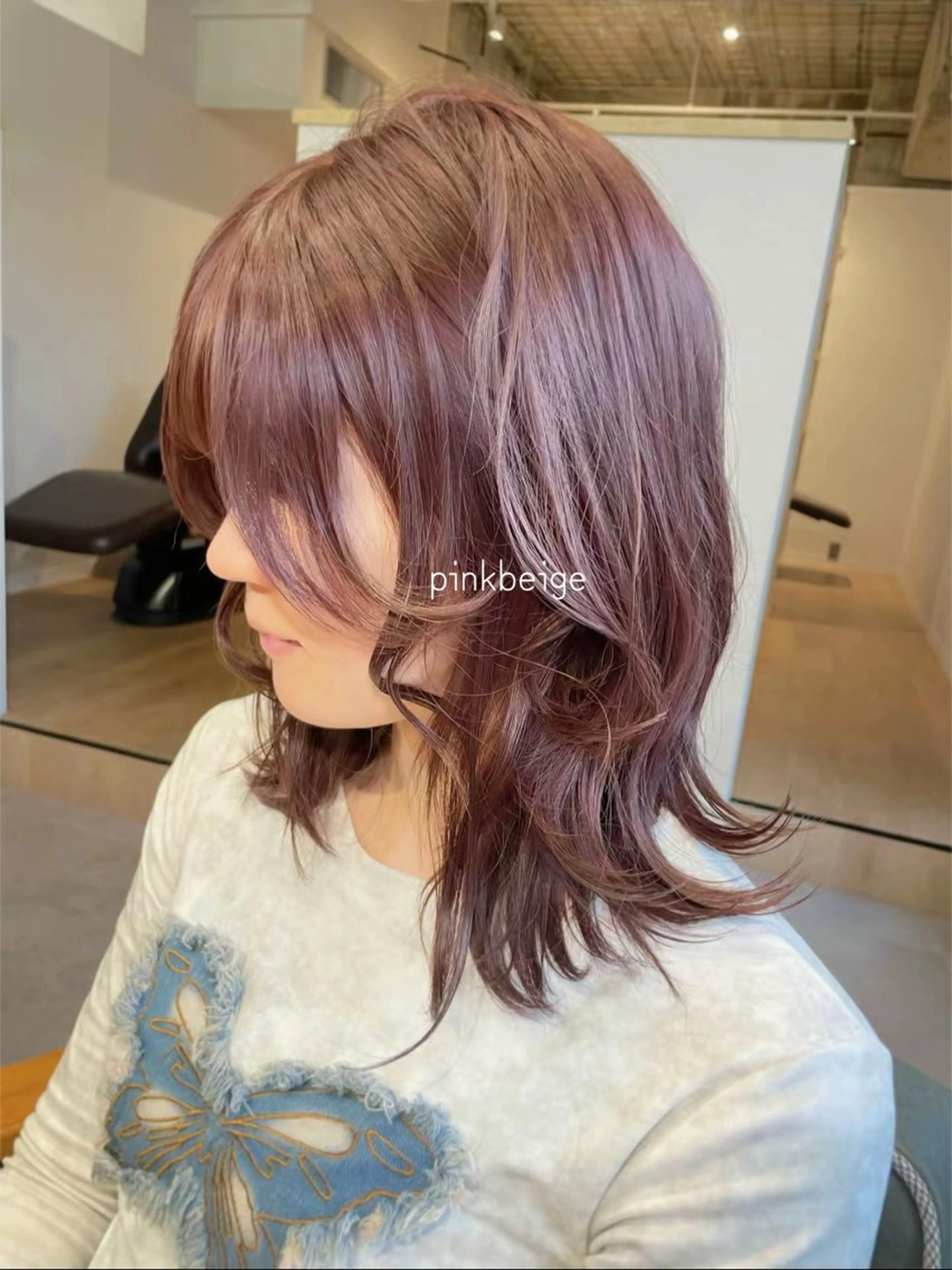 セミロング ヘアカラー 似合わせカット/ 顔周り/Marinaのヘアスタイル