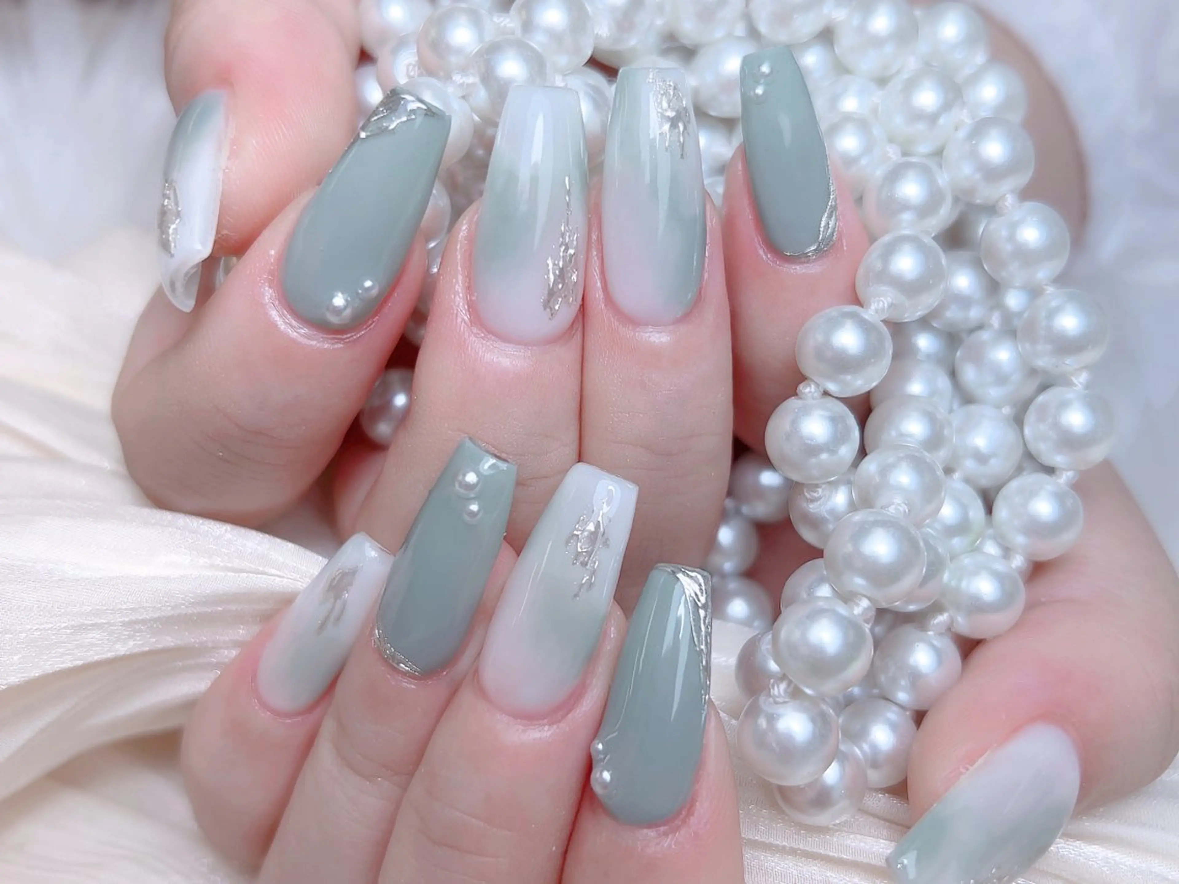 ネイル ハンドネイル M🌷nail 長さだし専門店のネイルデザイン