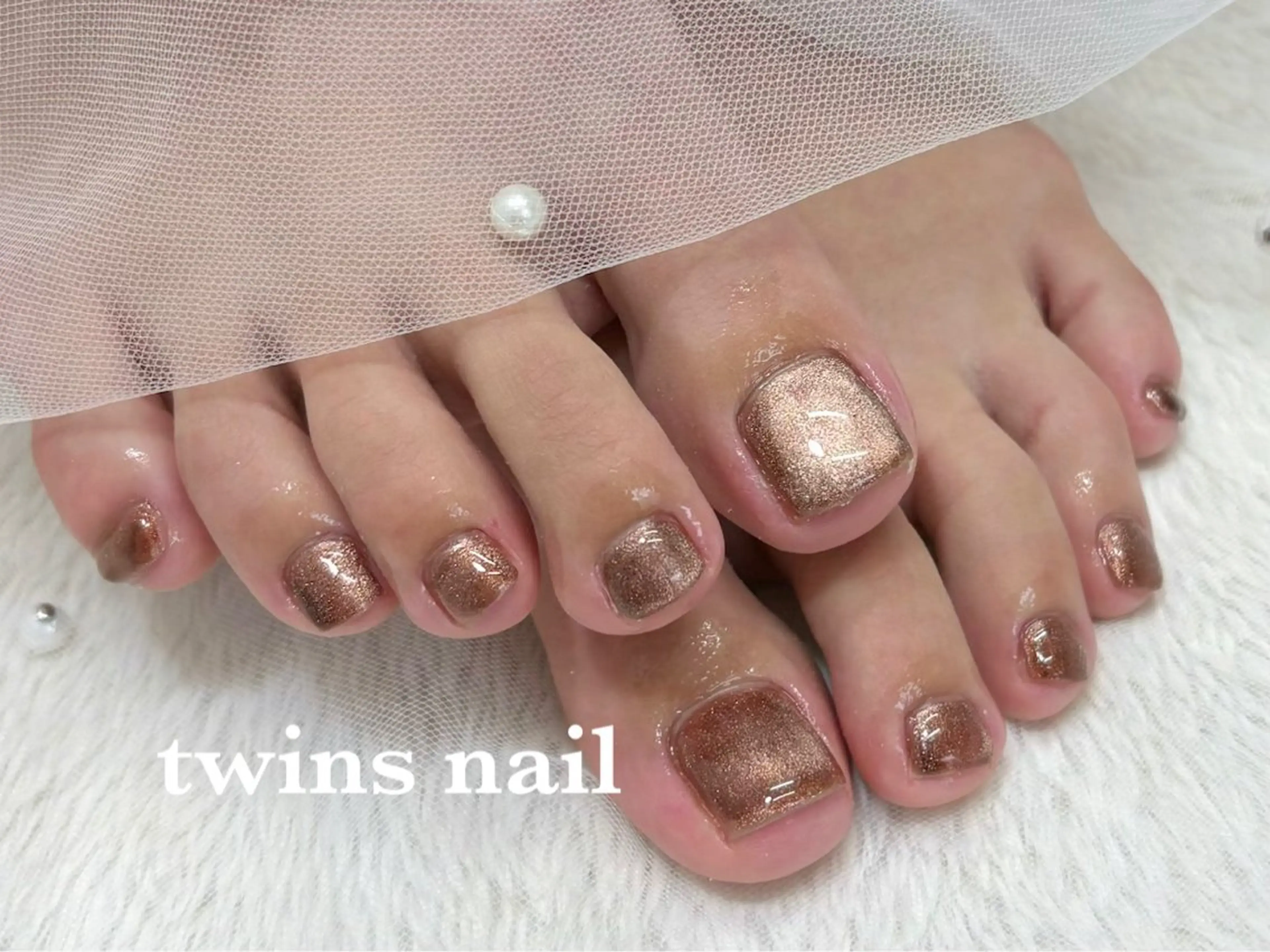 ネイル フットネイル 拝島ネイル twins nailのネイルデザイン