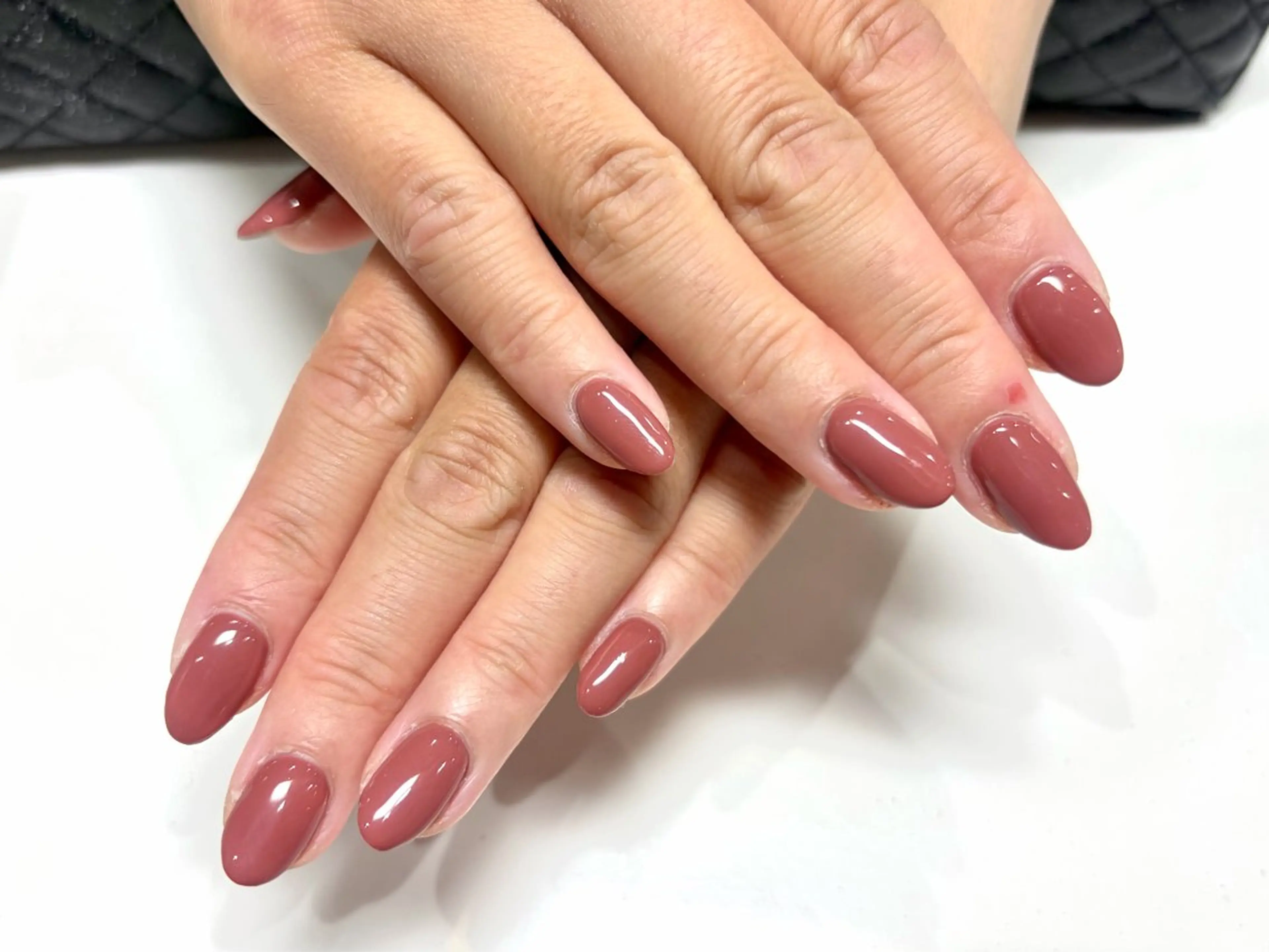 ネイル ワンカラーネイル ピンク ハンドネイル Akazawa Nanaのネイルデザイン