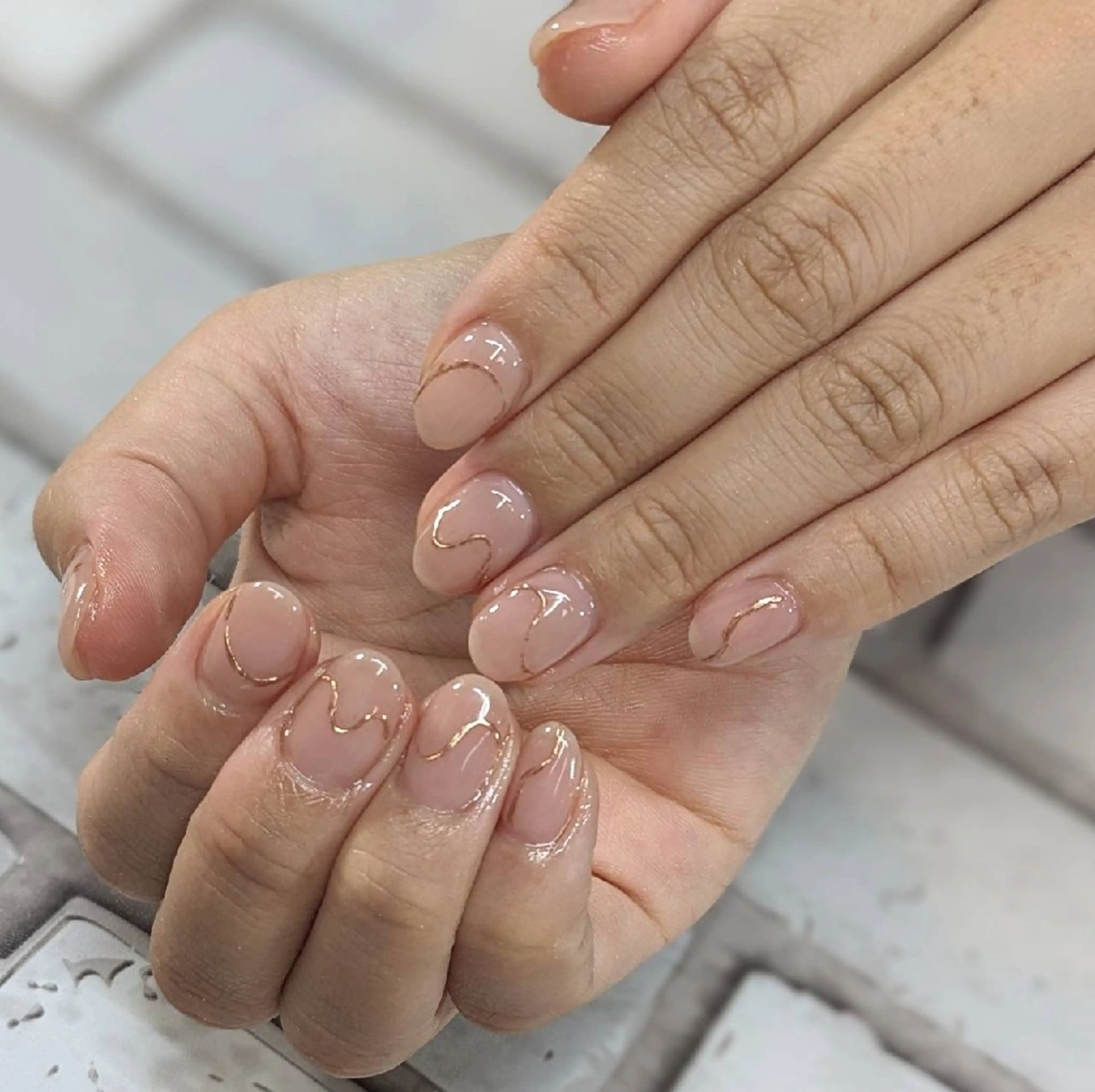 ネイル ミラーネイル ハンドネイル ネイルサロンベルティ .keikoのネイルデザイン