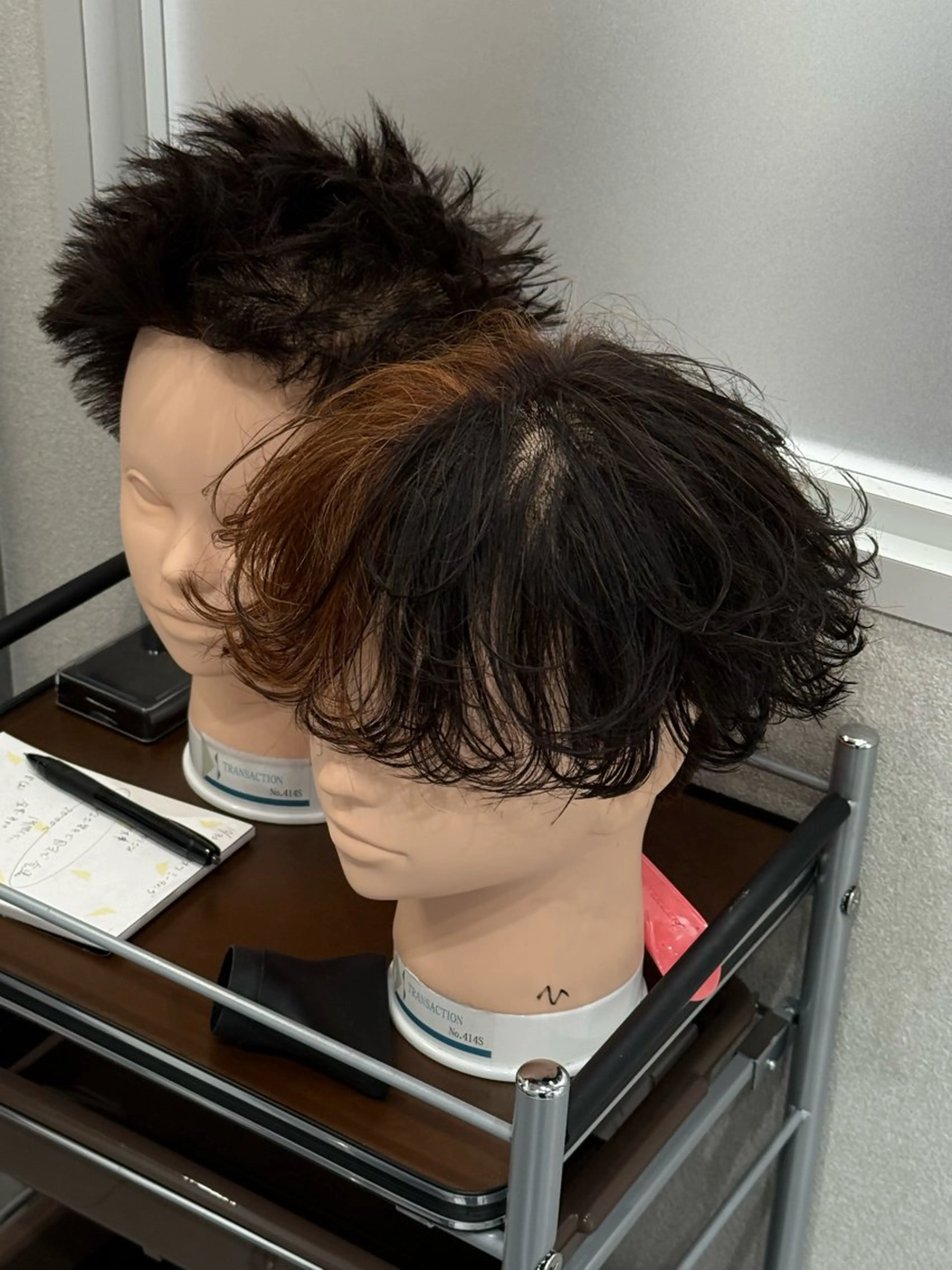 メンズヘアセットの写真