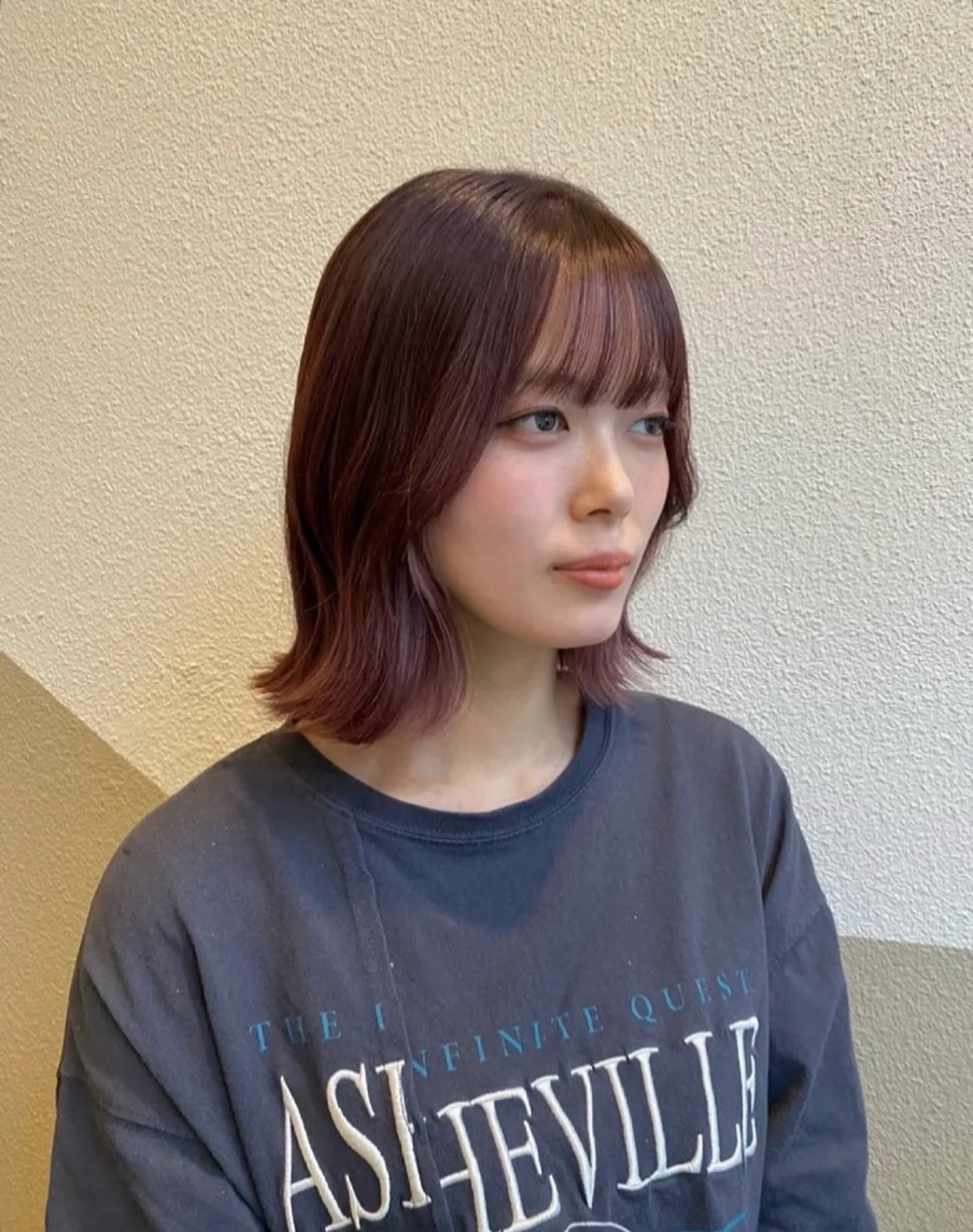 ミディアム カラー 透明感カラー/ 小顔カット/ミヅキのヘアスタイル