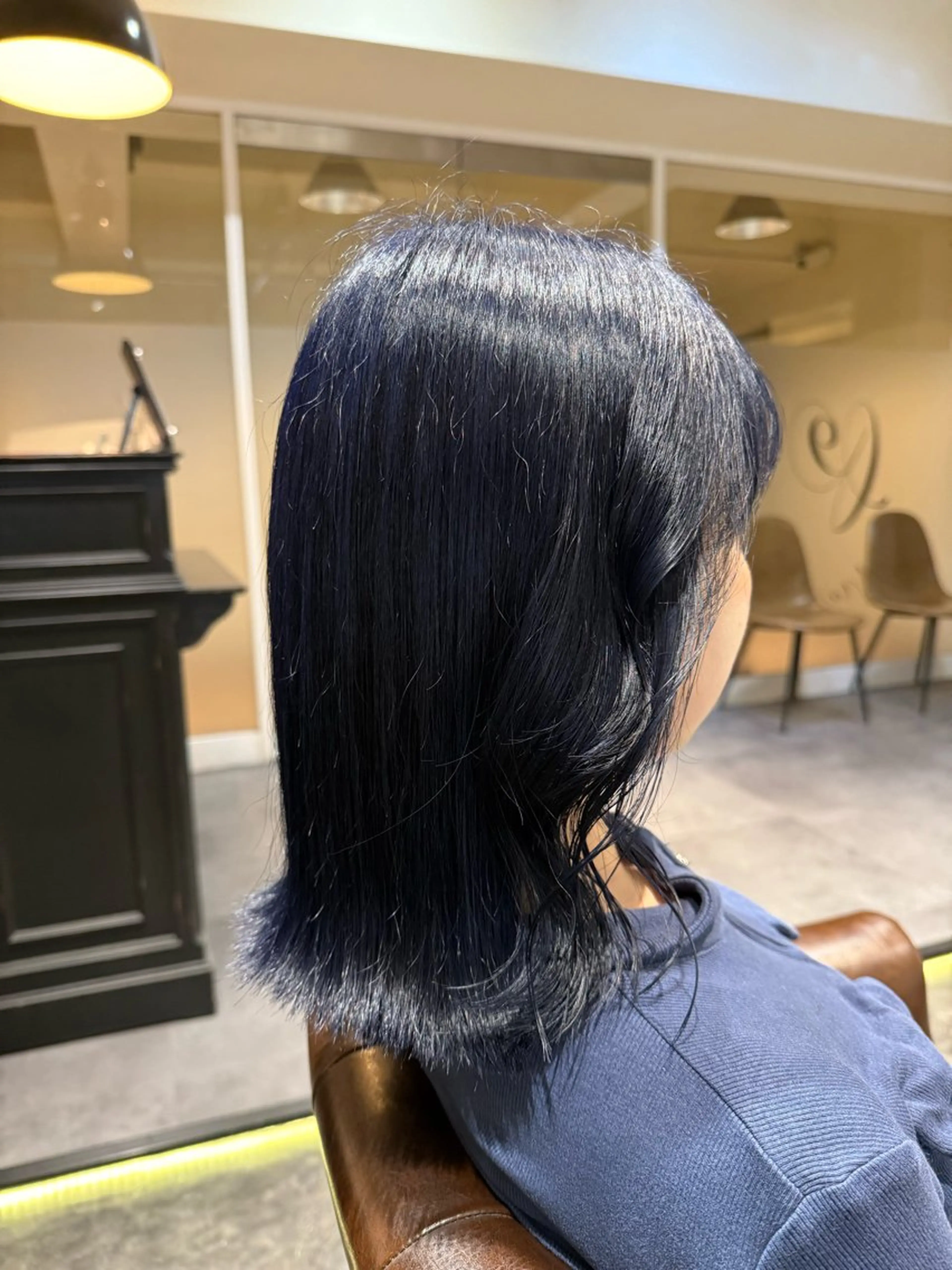 セミロング ヘアカラー トリートメント N(a)INE.（ナイン）所属・SAKI/時短セット /レイヤーカット♥️のヘアスタイル