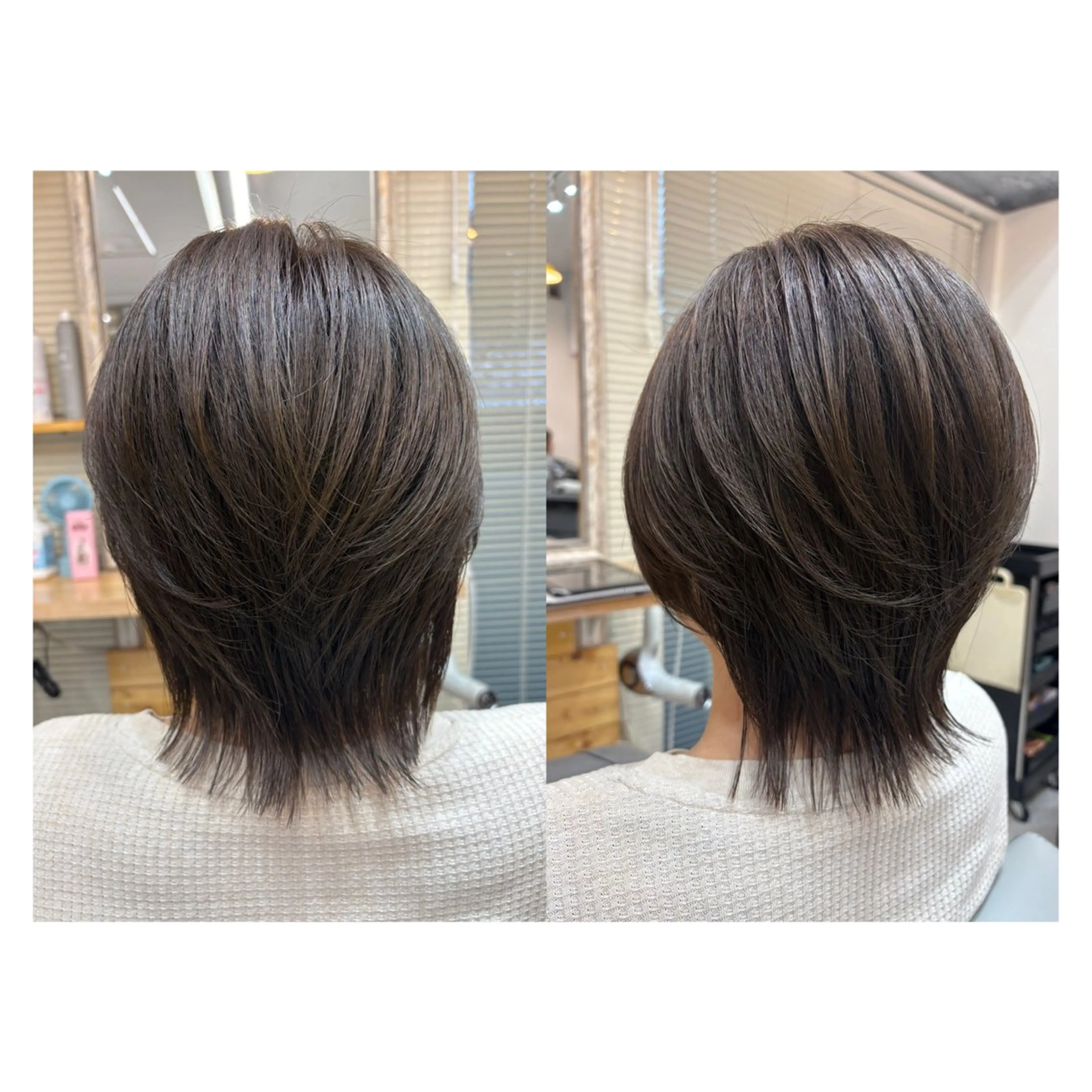 ショート レイヤーカット・ 縮毛矯正 星野のヘアスタイル