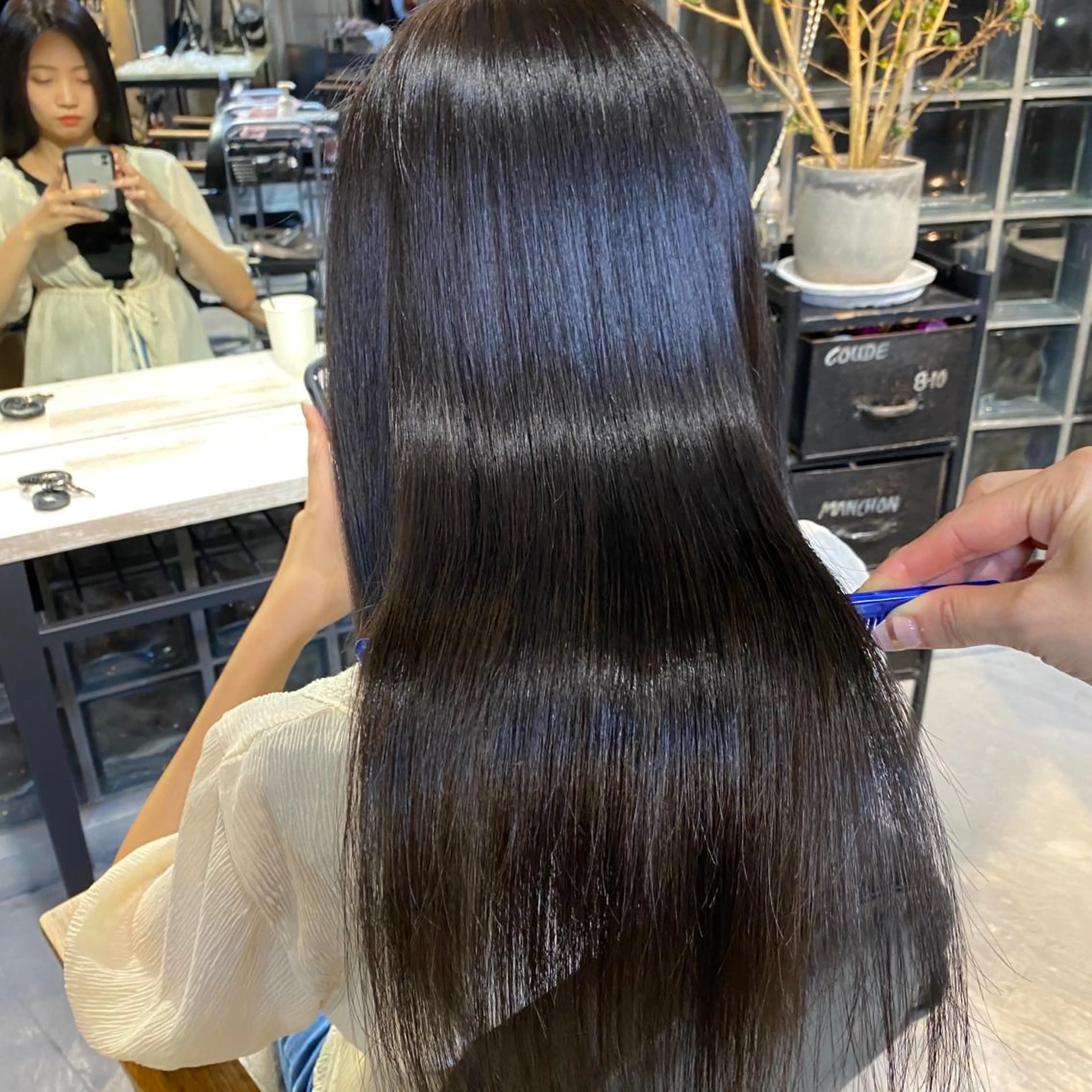 ミディアム ヘアカラー 山田 蓮のヘアスタイル