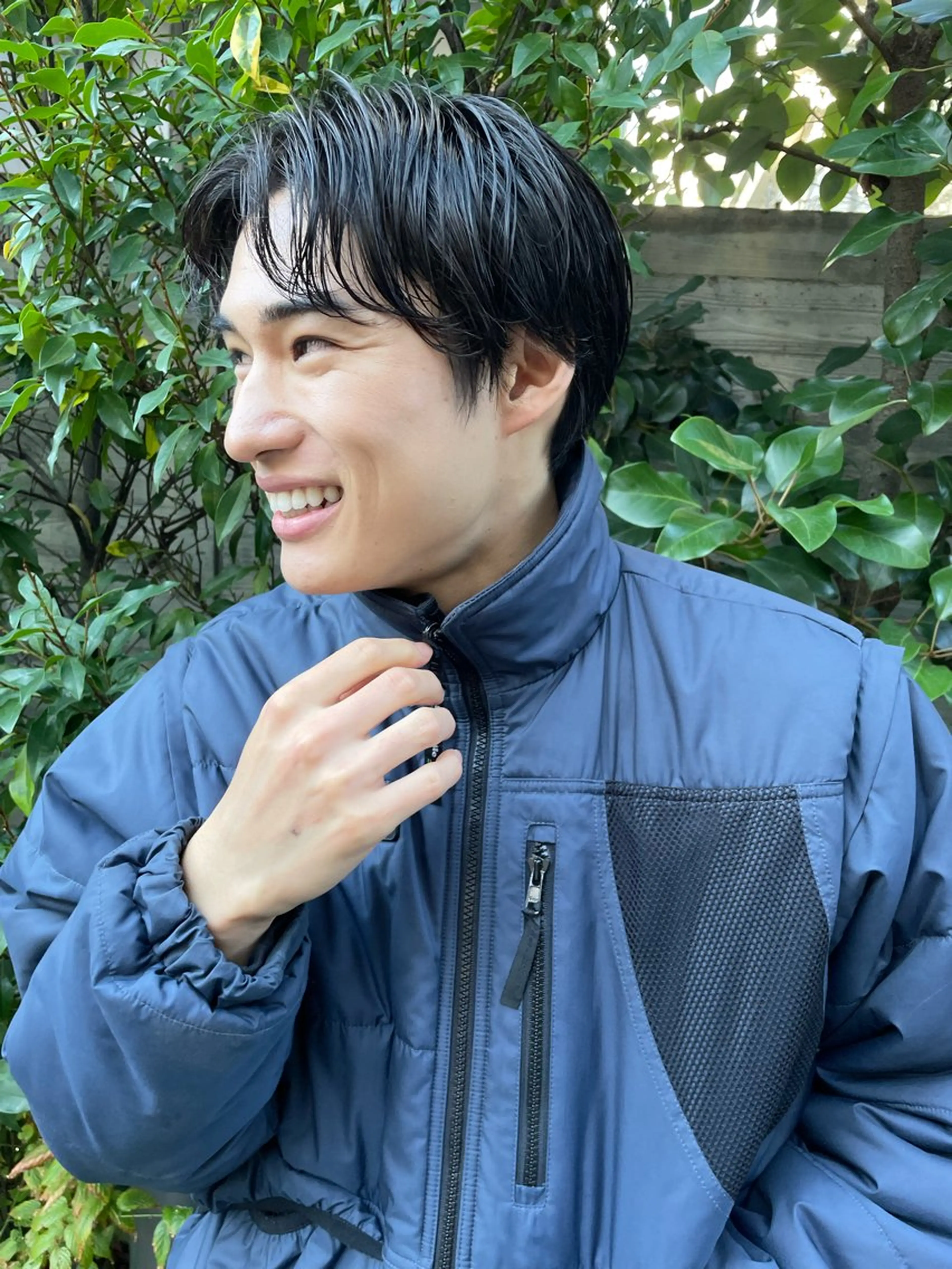 ショート パーマ メンズ センターパート メンズパーマ カット パーマ トリートメント ボブ/透明感カラー /サナ🌼のヘアスタイル