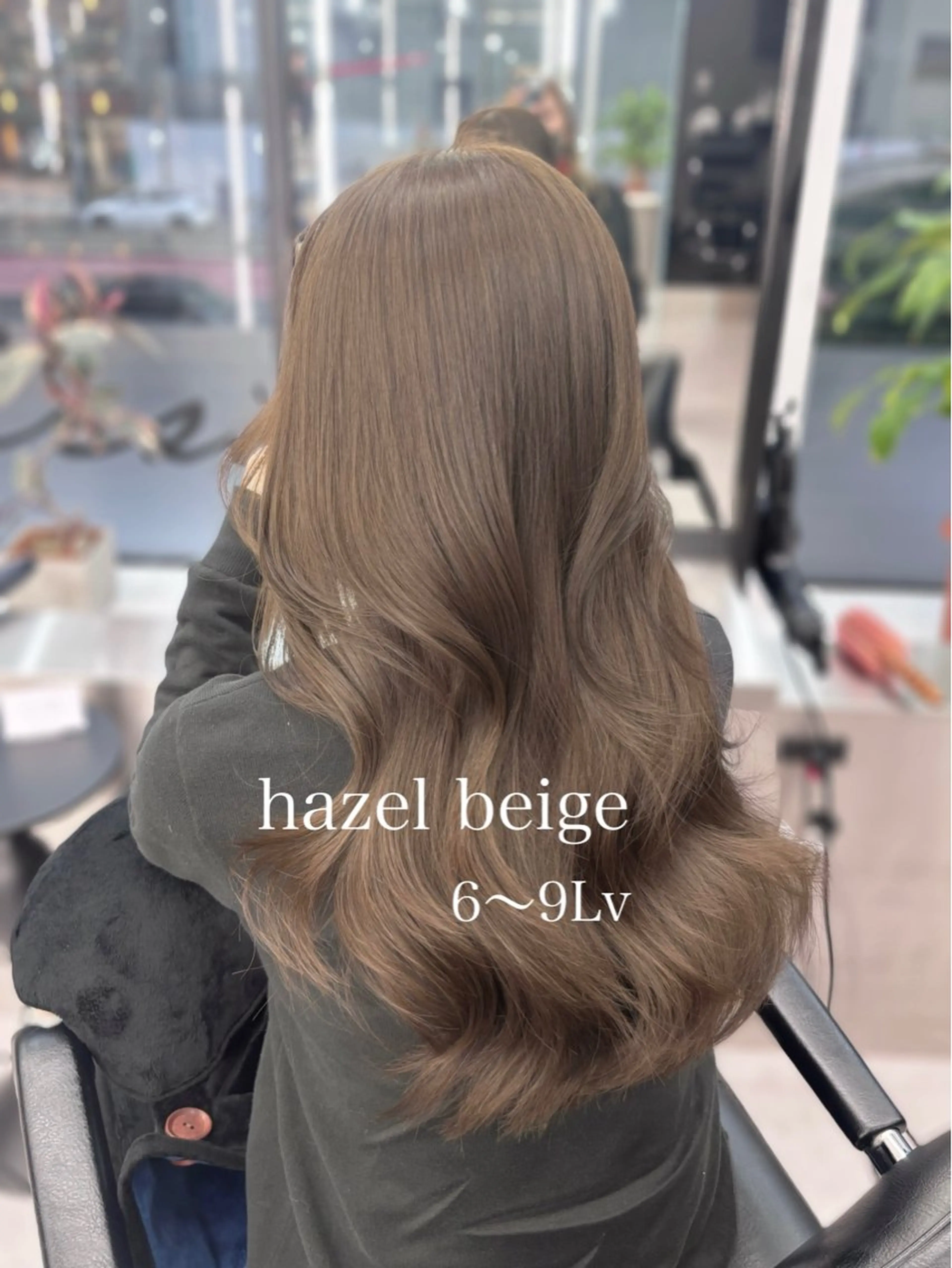 ロング カラー カット ヘアカラー トリートメント 髪質改善/赤み消し ブリーチなし心斎橋のヘアスタイル