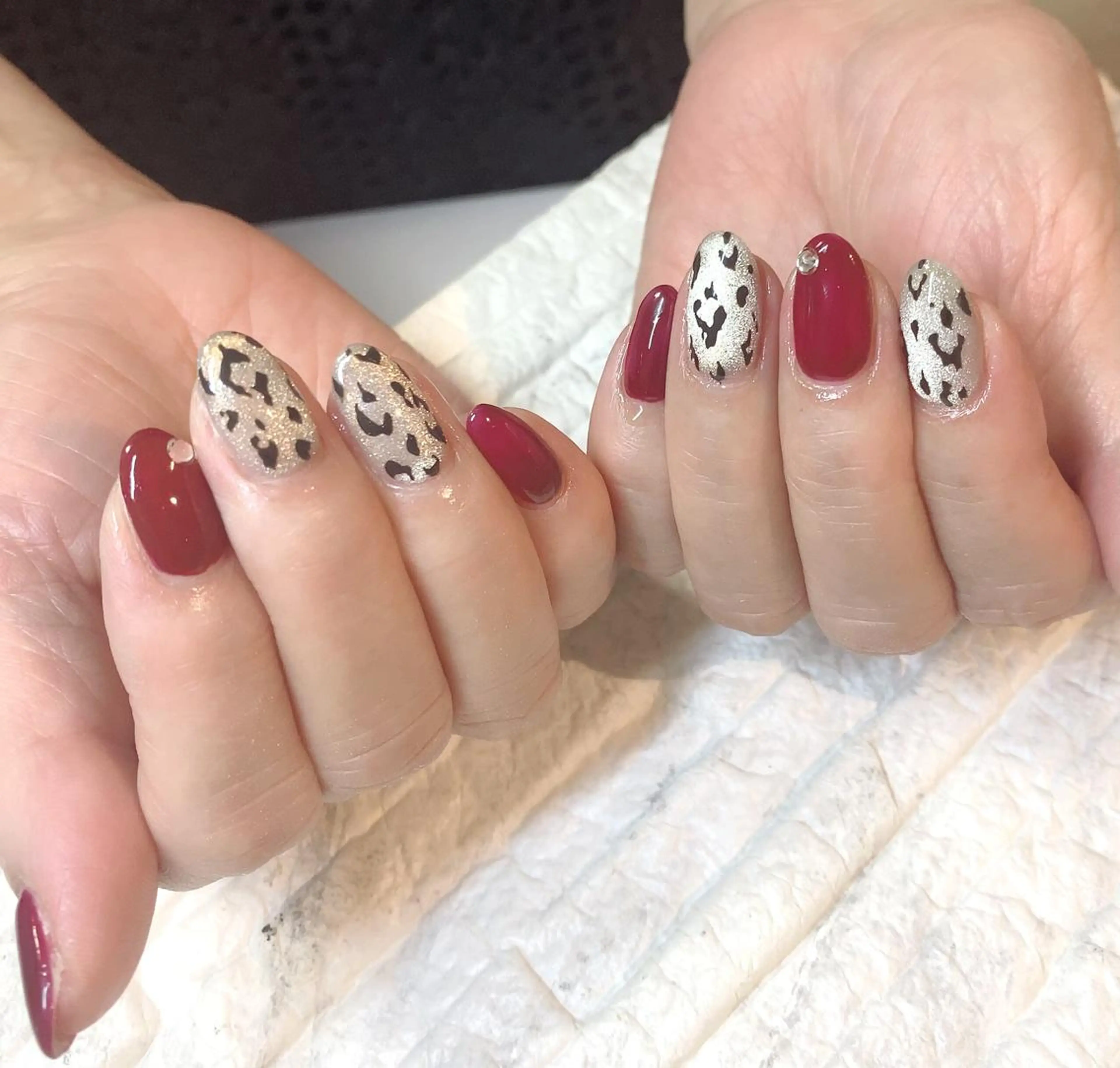 ネイル アニマル柄 マグネットネイル ハンドネイル フットネイル yochi nailのネイルデザイン