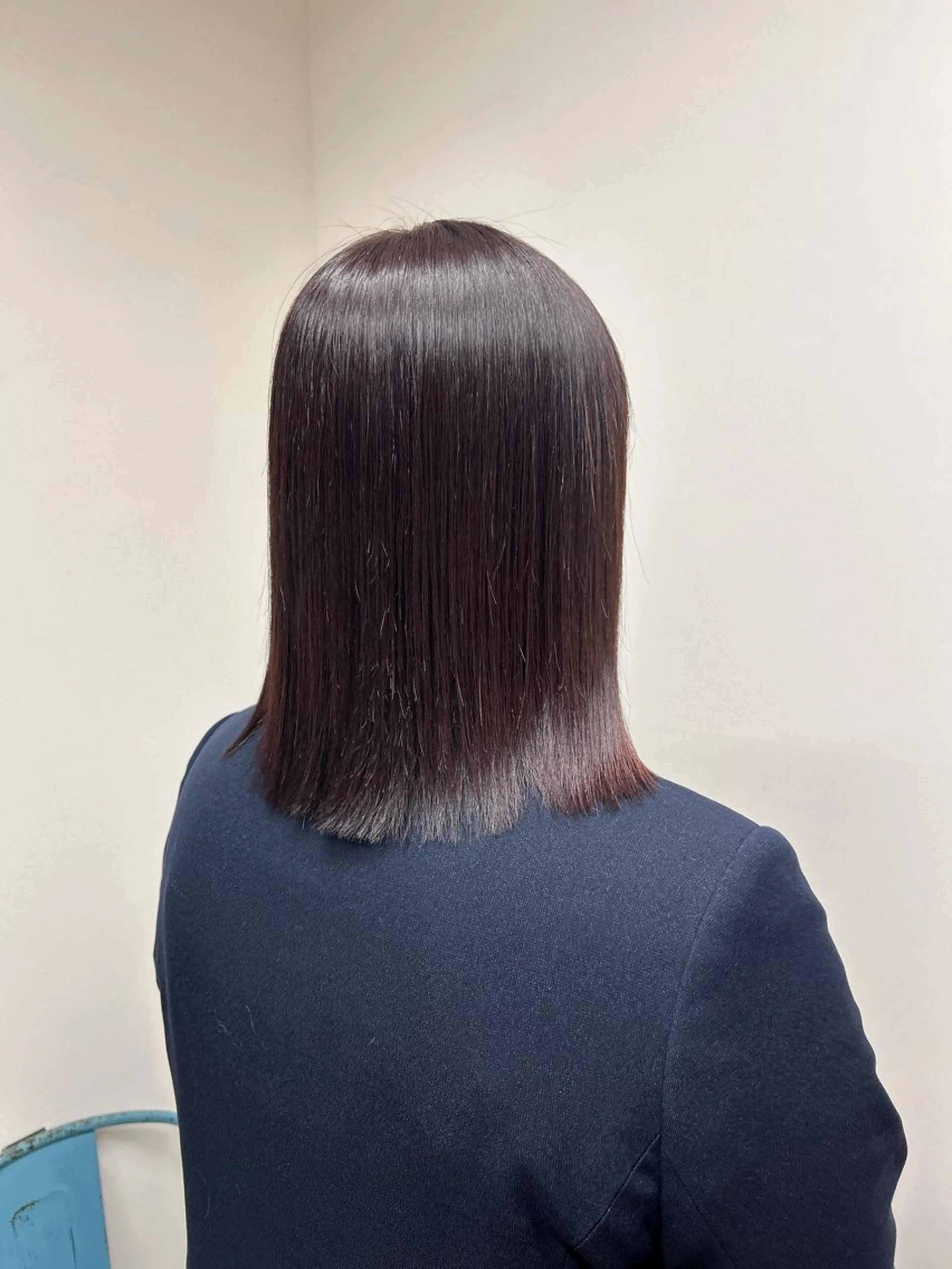 ミディアム カラー カット ヘアカラー 縮毛矯正 トリートメント 伶風 /髪質改善ストレートのヘアスタイル