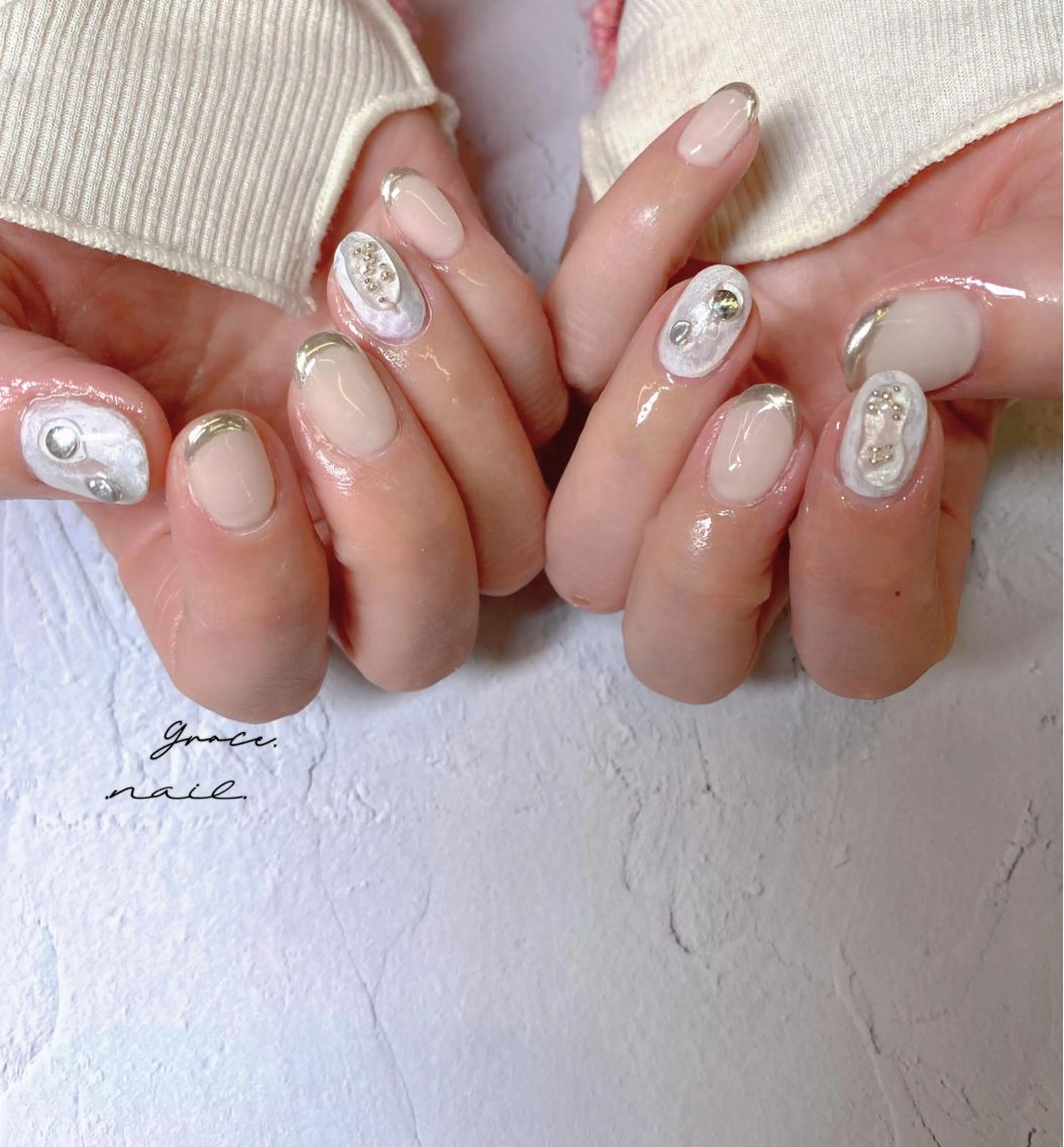 ネイル ハンドネイル ☆*｡Grace Nail｡*☆のネイルデザイン