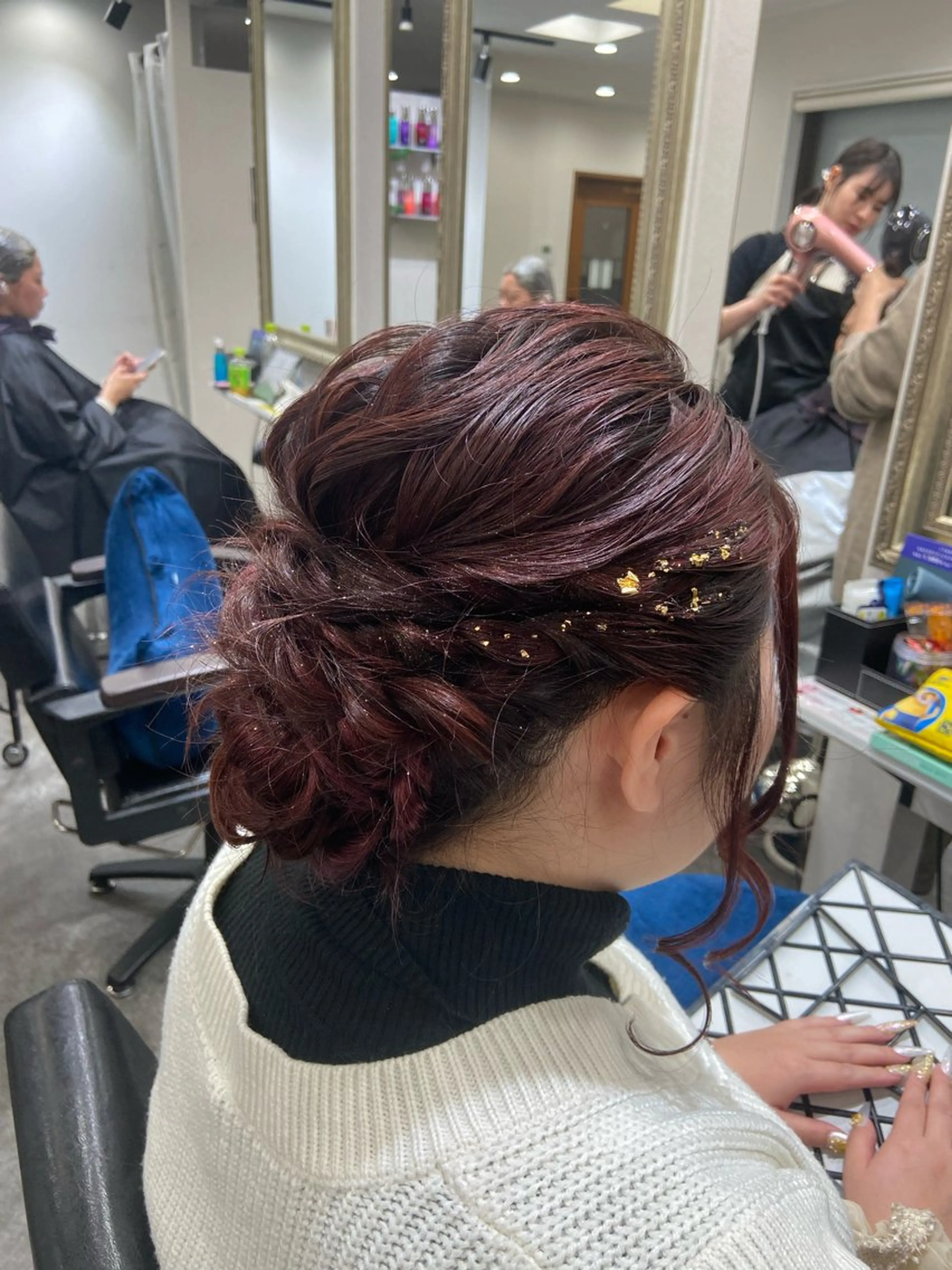 ロング ヘアアレンジ 籾木 美優のヘアスタイル