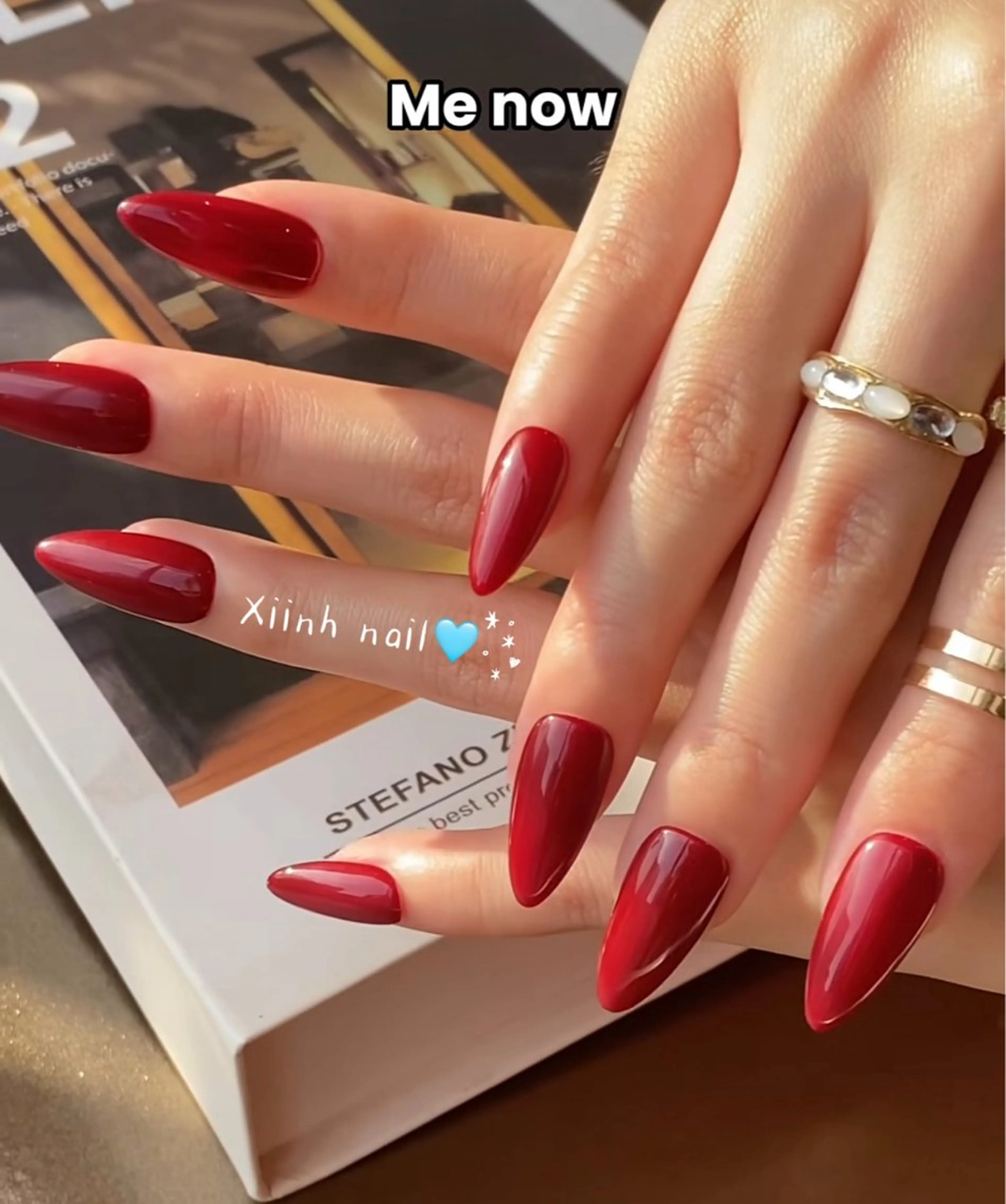 ネイル ブラウン チークネイル 桜ネイル 長さ出し フットネイル ハンドネイル XIINH NAIL SALONのネイルデザイン