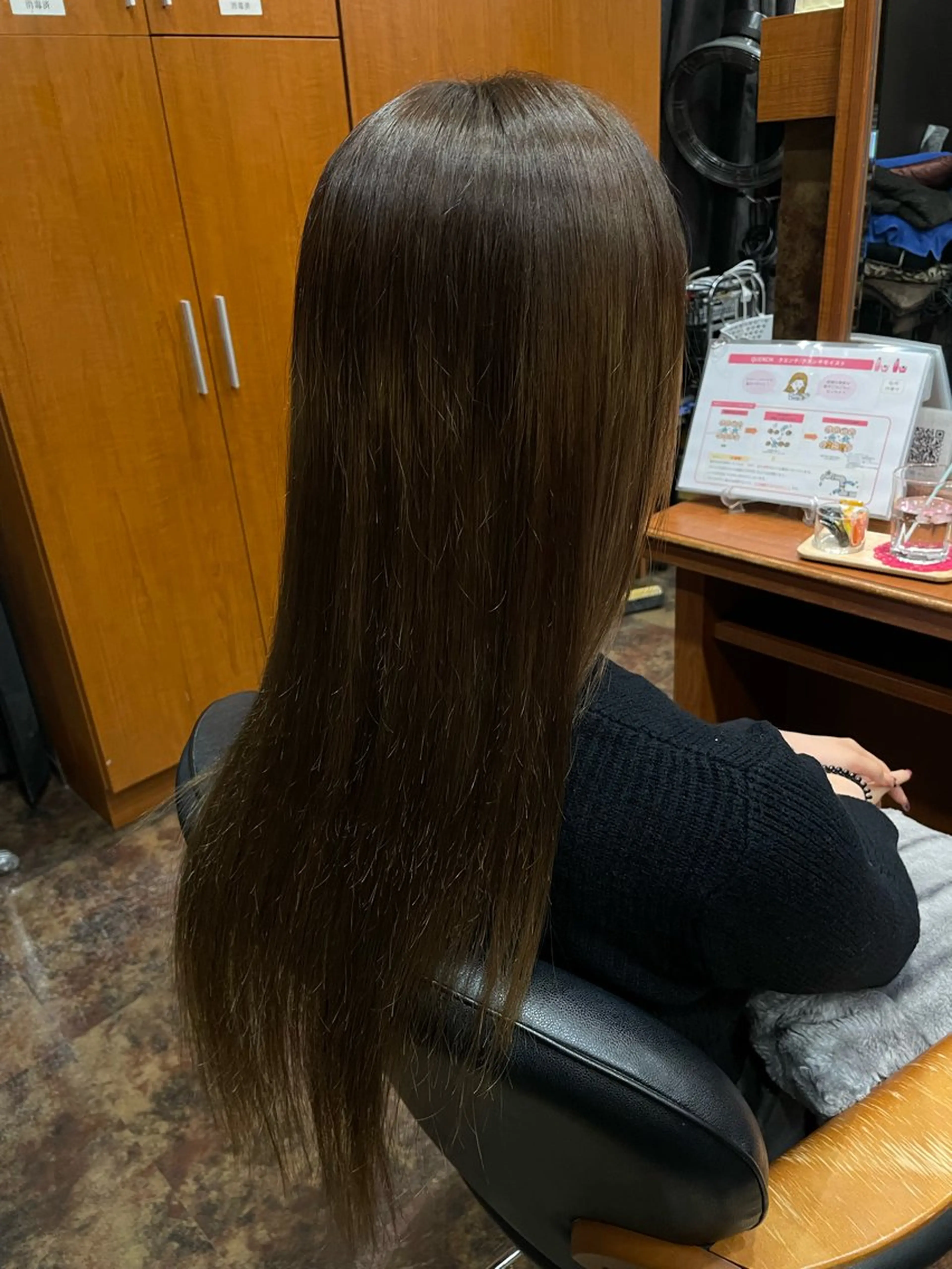 ロング 縮毛矯正 落合 ちりのヘアスタイル
