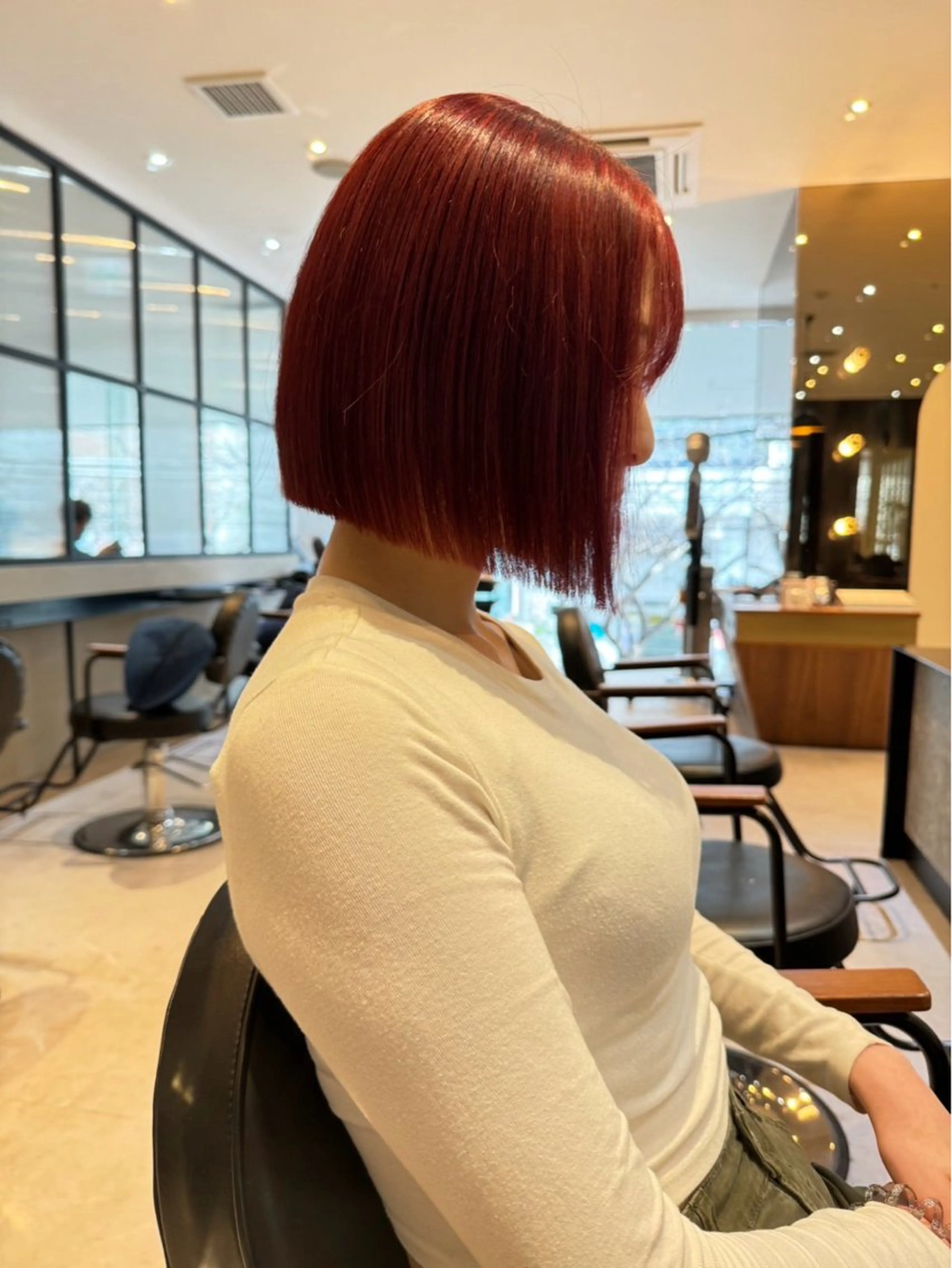 ショート カラー ブリーチ ブリーチ/髪質改善/ 透明感カラー/暖色のヘアスタイル