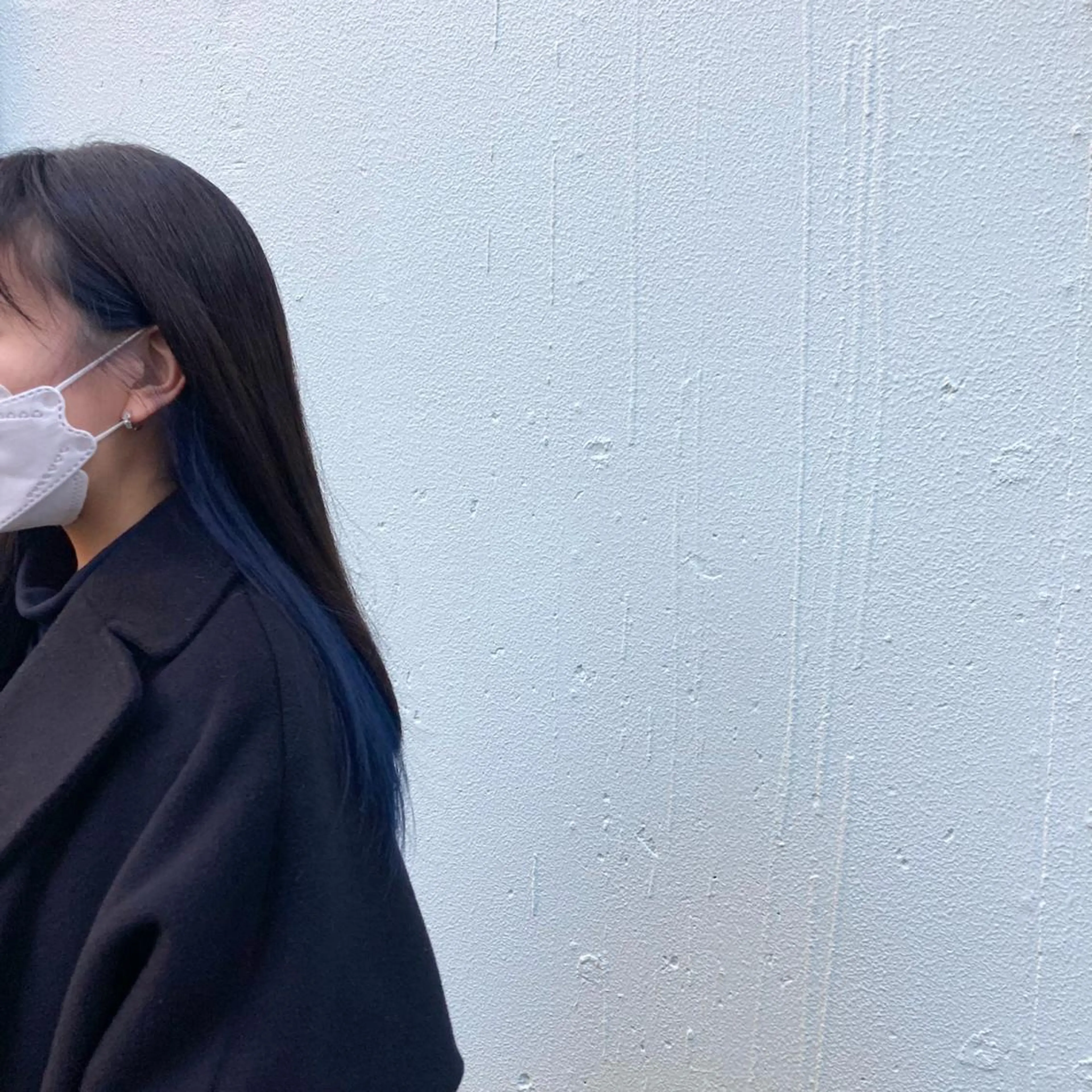 ロング カラー ブルーカラー インナーカラー 前川 華恋 / room3のヘアスタイル