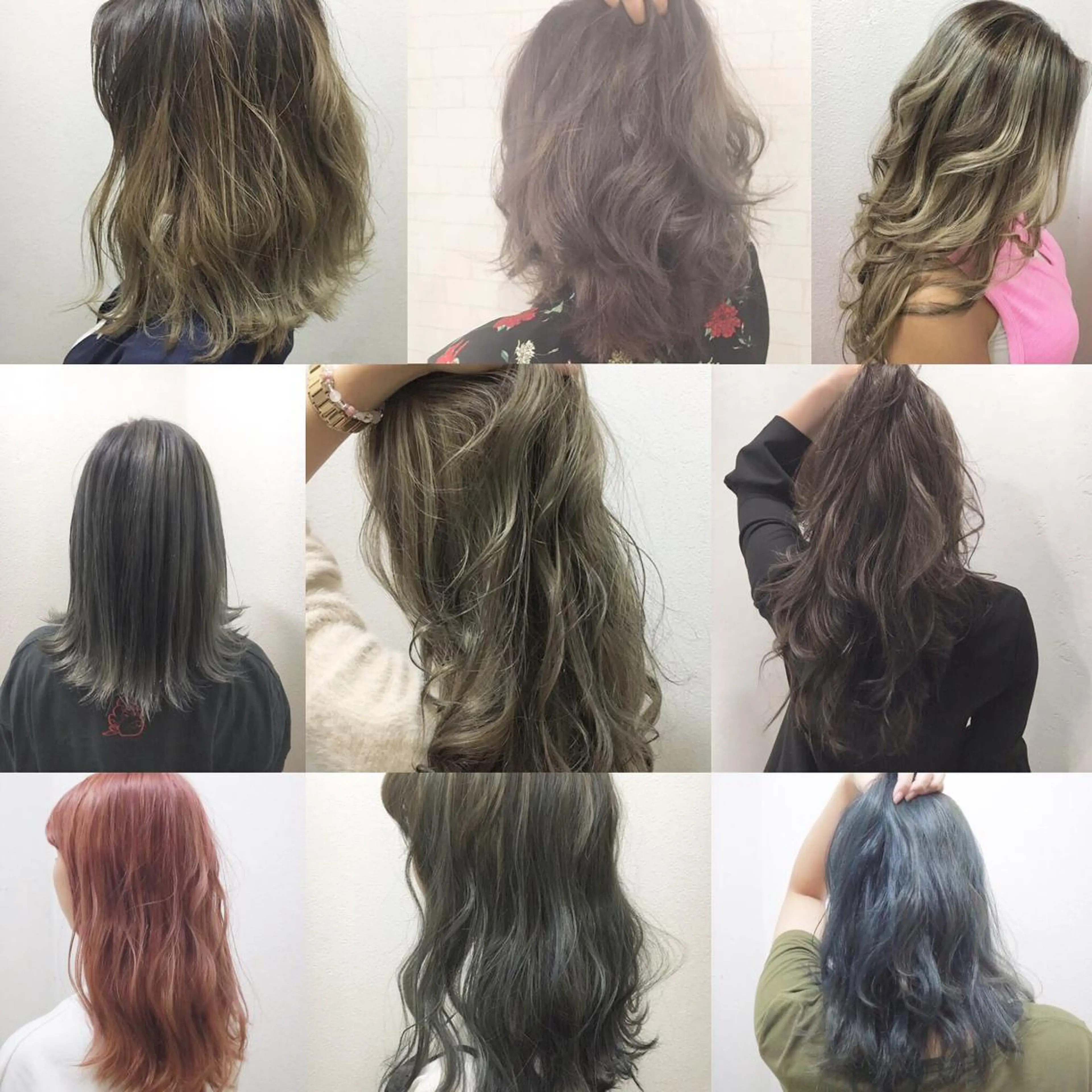 ミディアム カラー 透明感カラー ハイライトカラー ハイライト JIL BLAN 京都のヘアスタイル