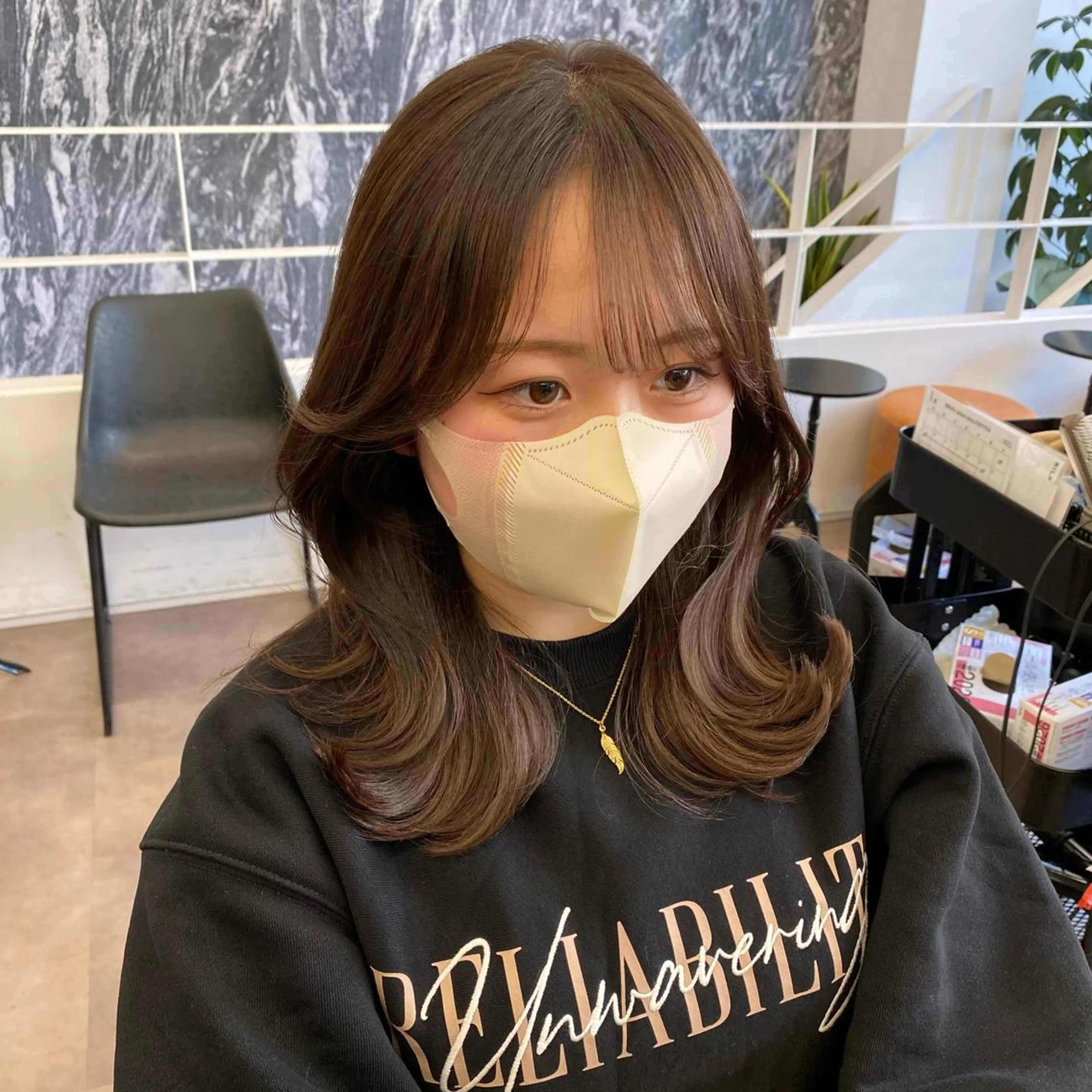 ミディアム カラー ヘアアレンジ カット トリートメント ヘアセット FERiCIA. 表参道所属・レイヤーカット 🪄吉野翔悟のヘアスタイル