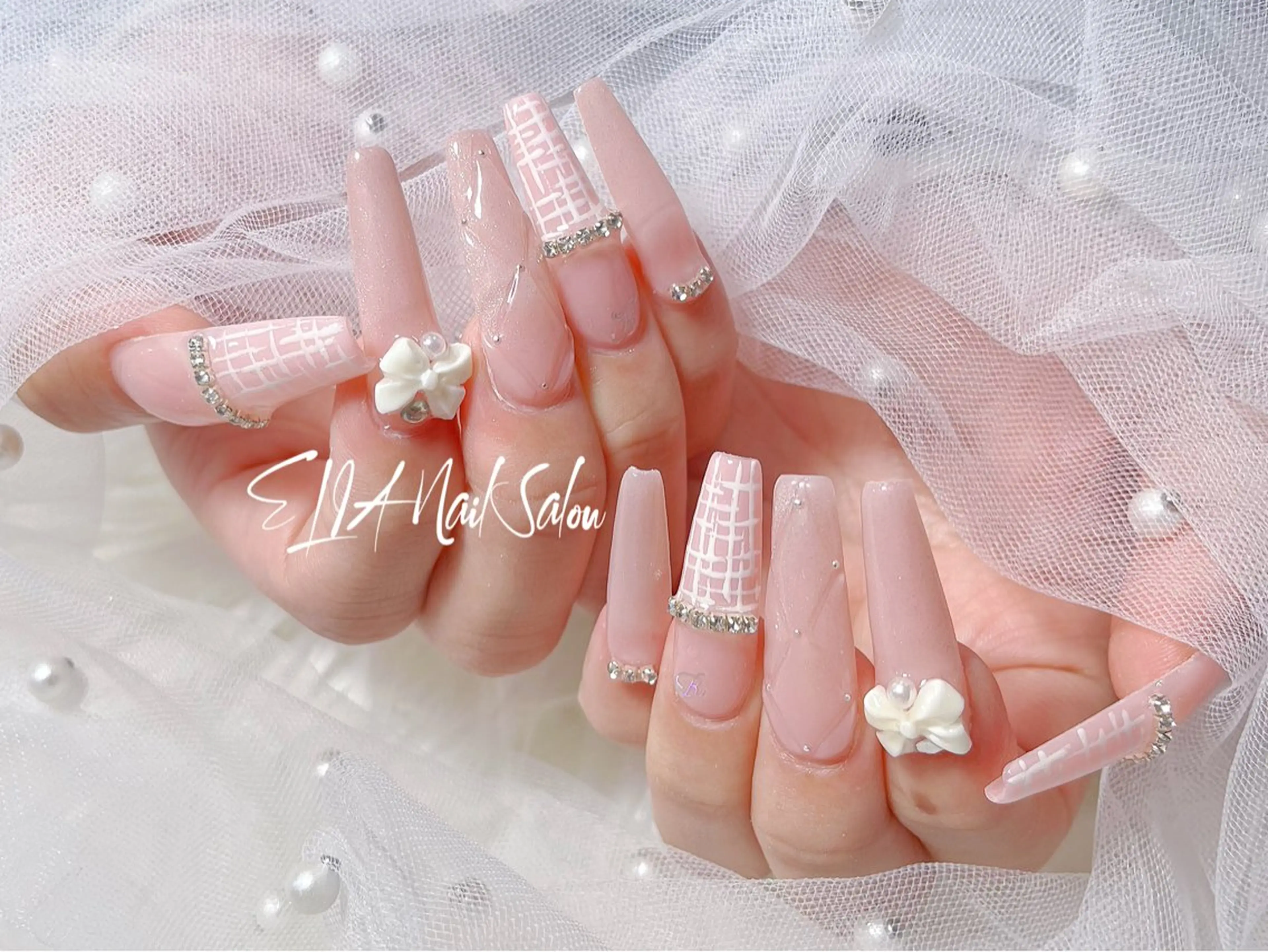 ロング ロング ハンドネイル ハンドケア ELIA【エリア】 nailsalonのネイルデザイン