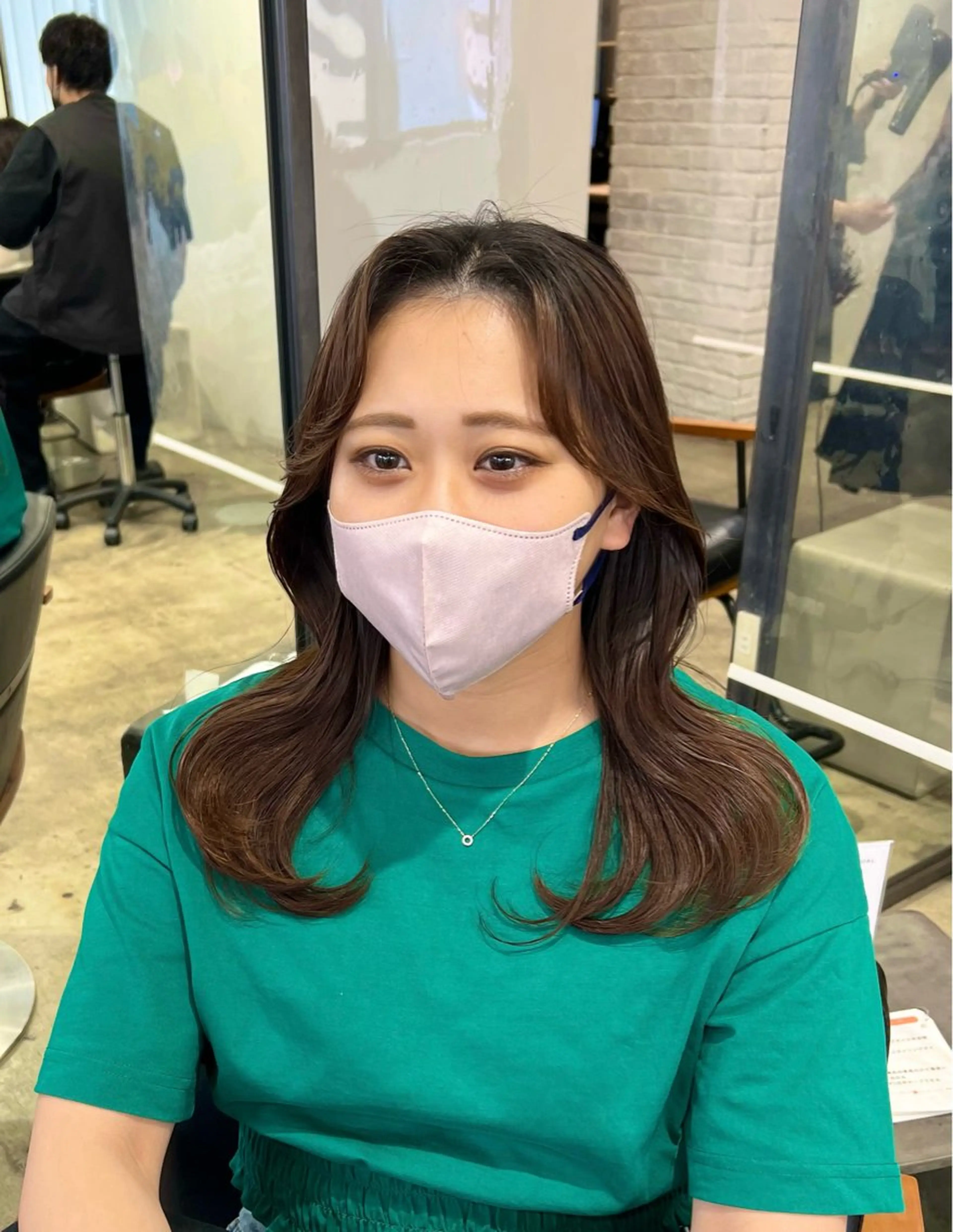 ミディアム くびれヘア 韓国風ヘア カット ヘアカラー トリートメント 【韓国風くびれヘア】 joule小木曽輝のヘアスタイル