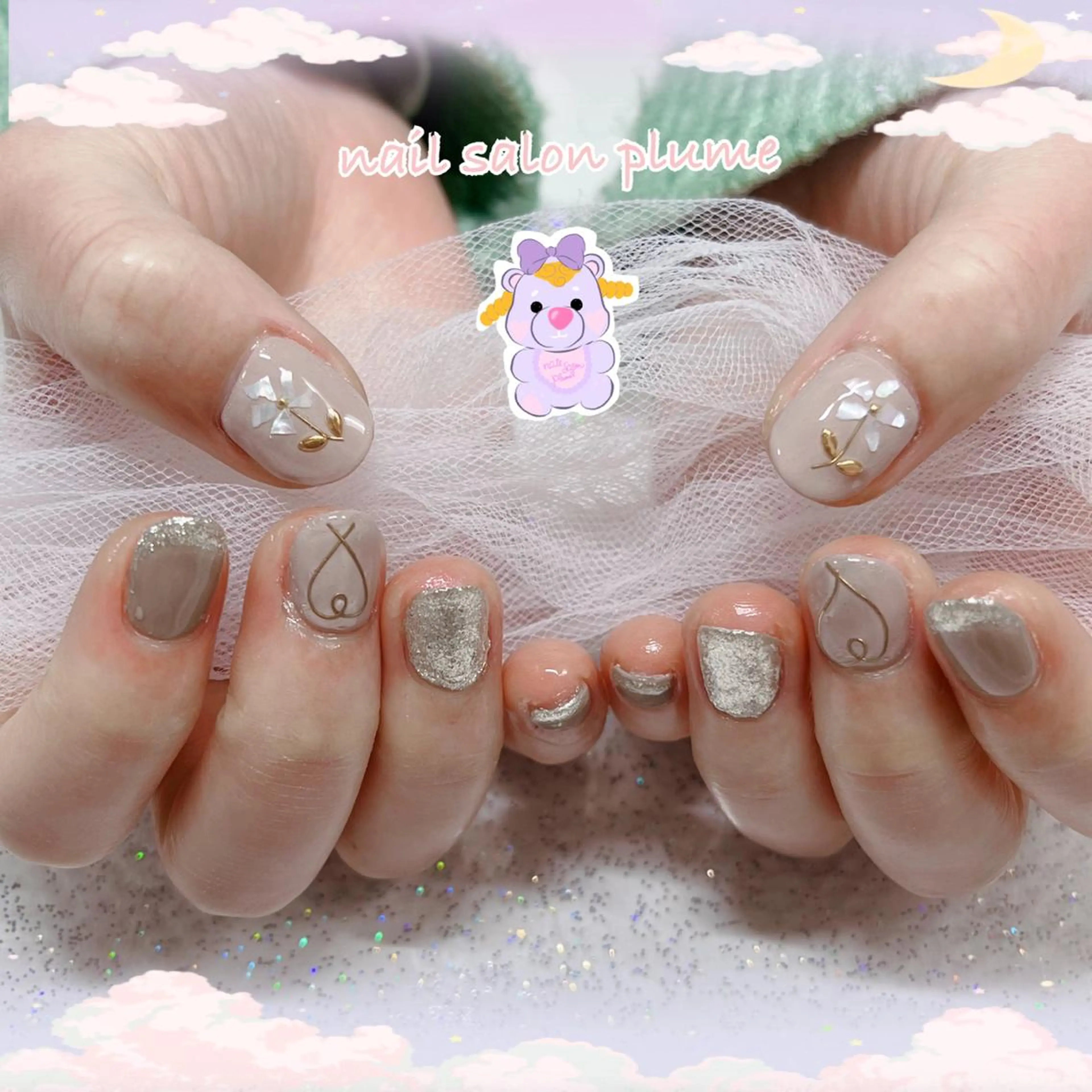 ネイル ハンドネイル plume nail ☆韓国ネイルのネイルデザイン