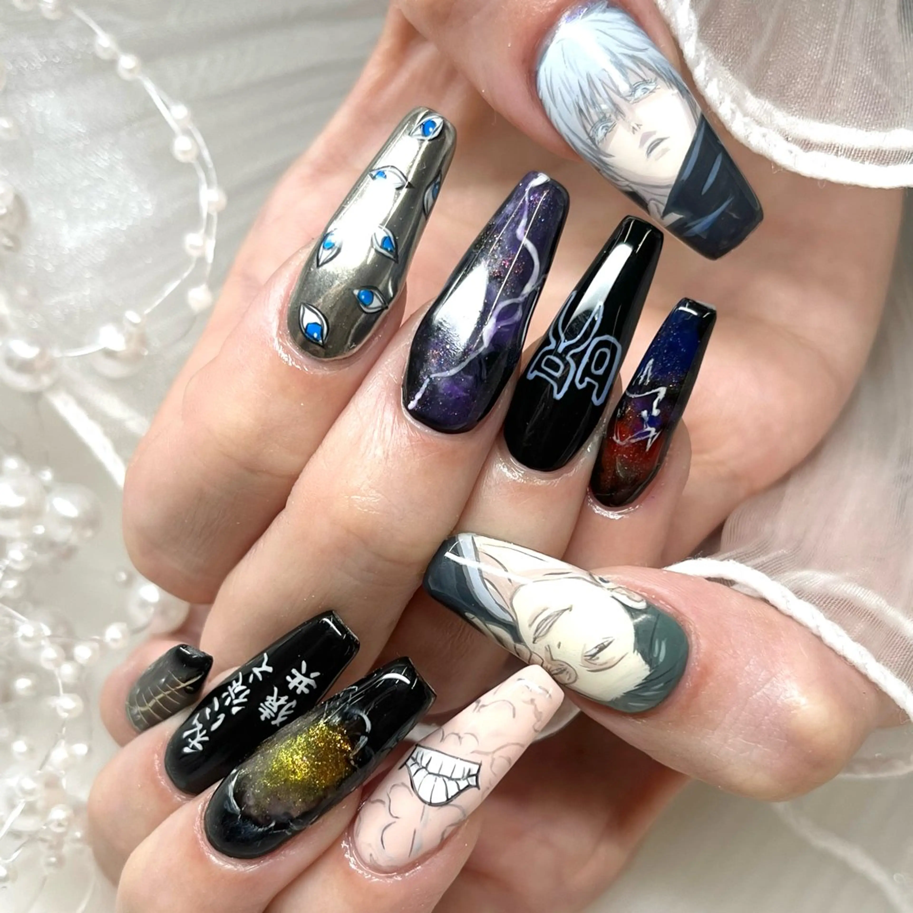 ネイル ロングネイル ハンドネイル 池袋痛ネイル Nok. 渡辺のネイルデザイン