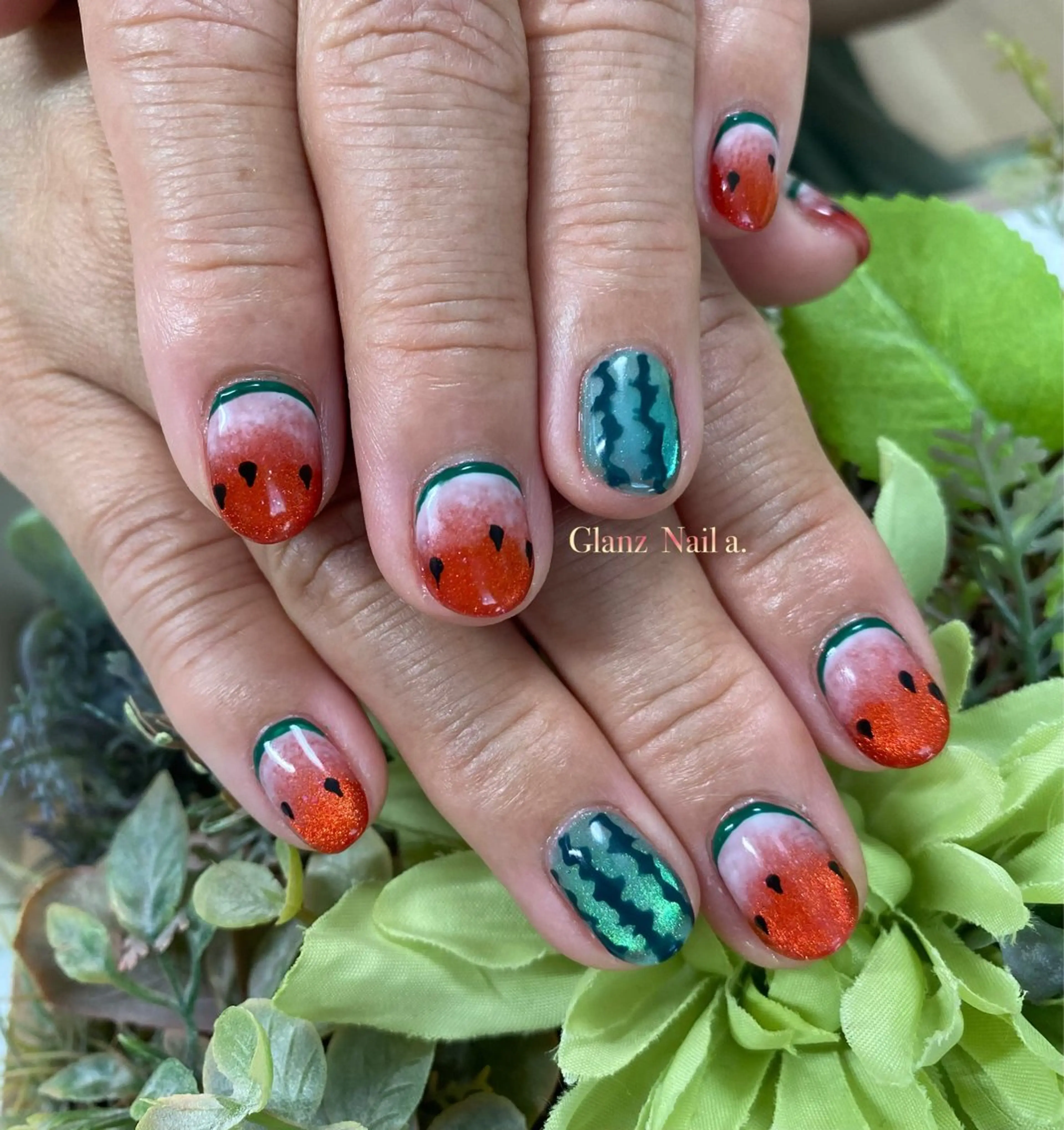 ネイル ハンドネイル Glanz  Nail aのネイルデザイン