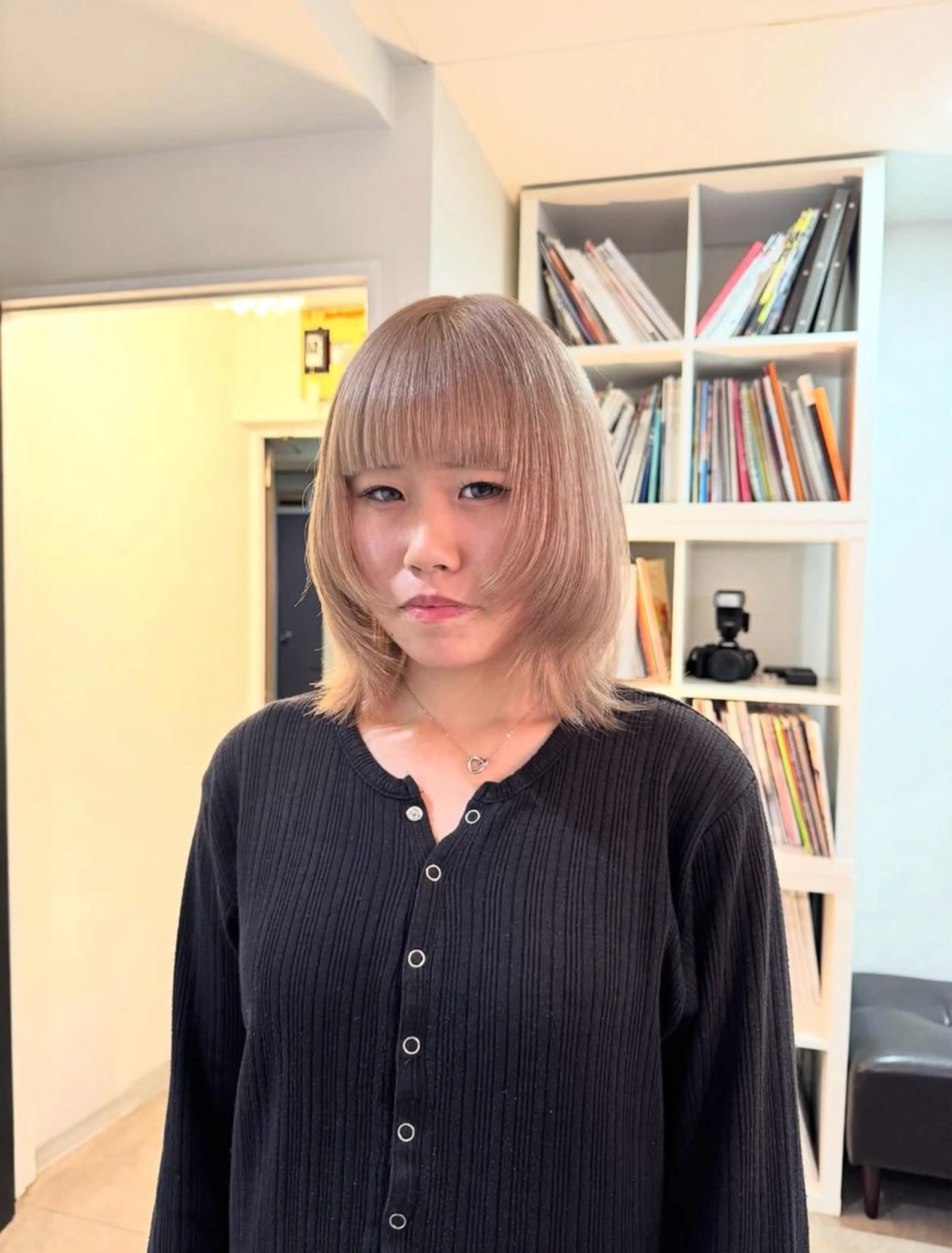 ミディアム カラー ブリーチ ヘアカラー 名古屋/髪質改善/ アヤカのヘアスタイル