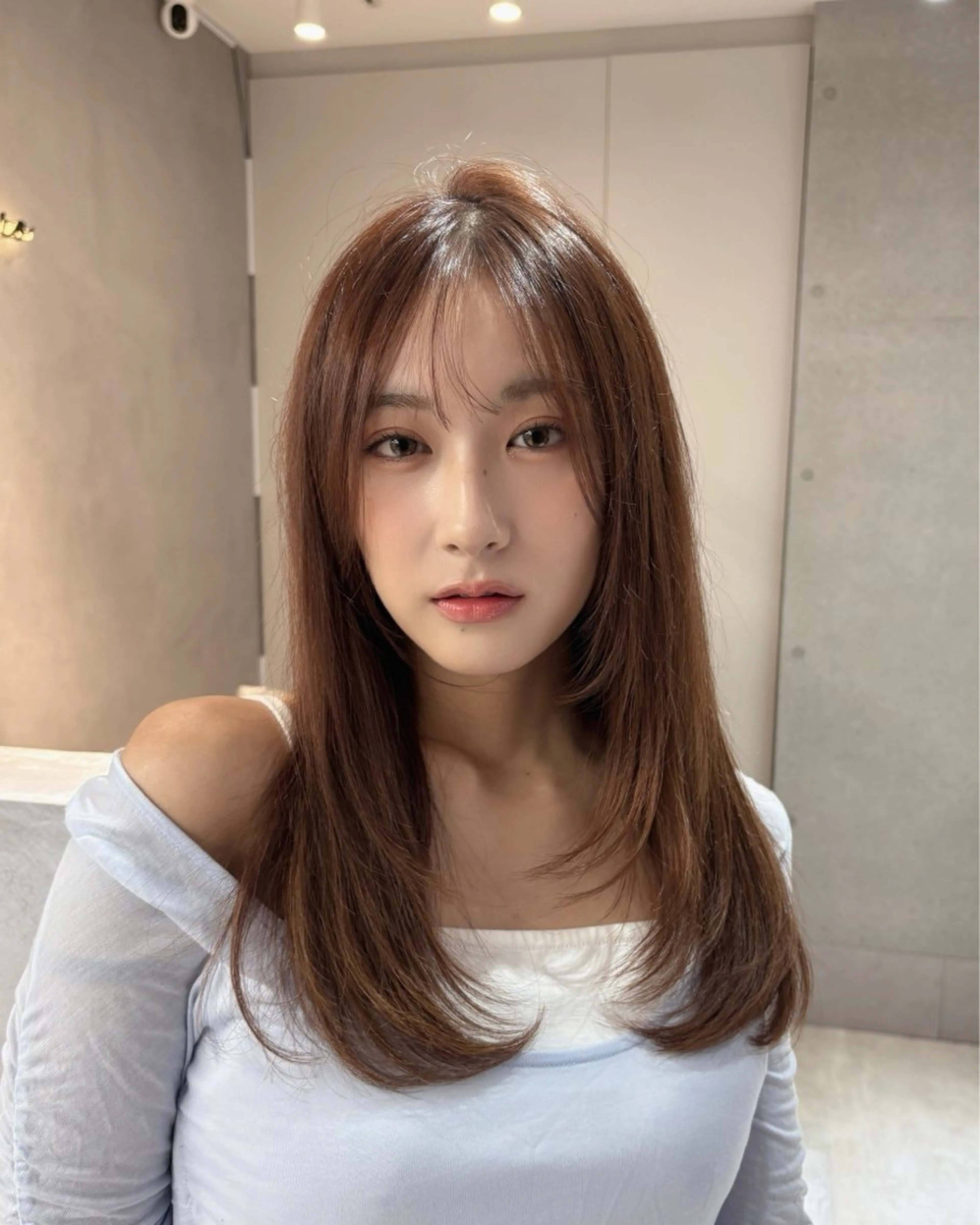 【期間限定メニュー✨】韓国風レイヤーカット💕 Aujuaトリートメント付き🫧の写真
