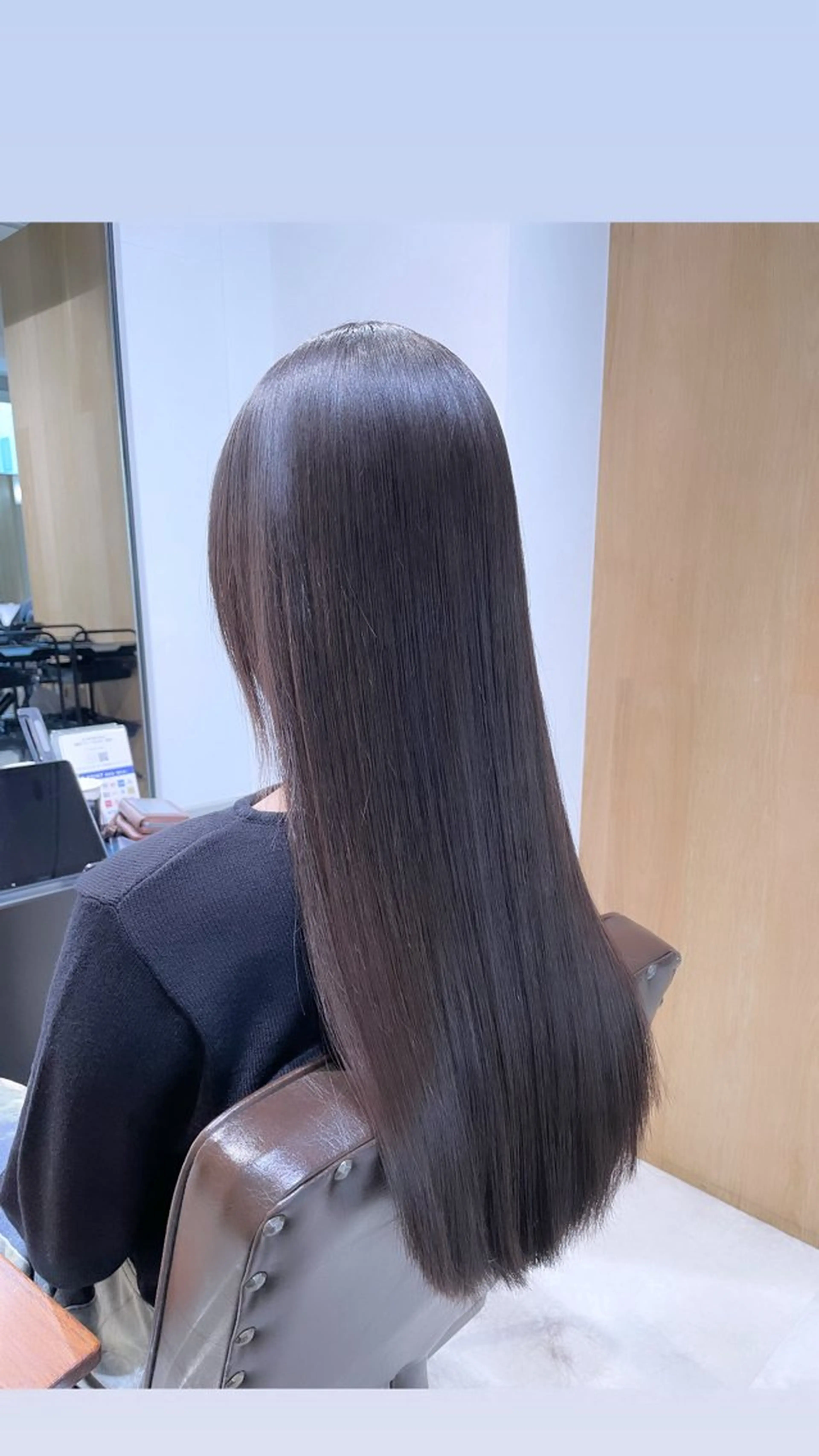 ロング カット 縮毛矯正 🩵縮毛矯正  髪質 改善 ツヤ髪🩵のヘアスタイル