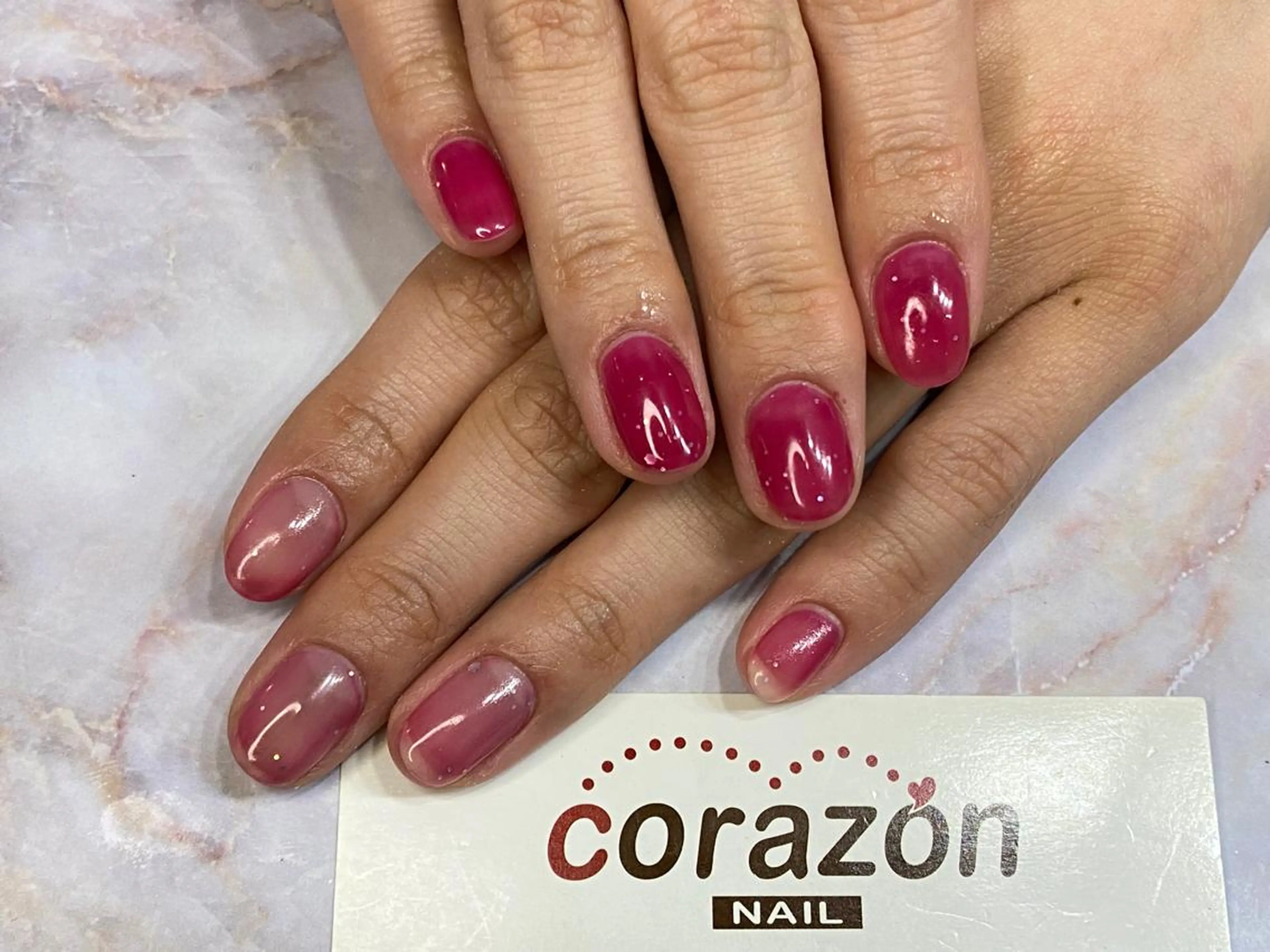 ネイル ジェルネイル ワンカラーネイル ハンドネイル corazon所属・ネイリスト aicoのネイルデザイン