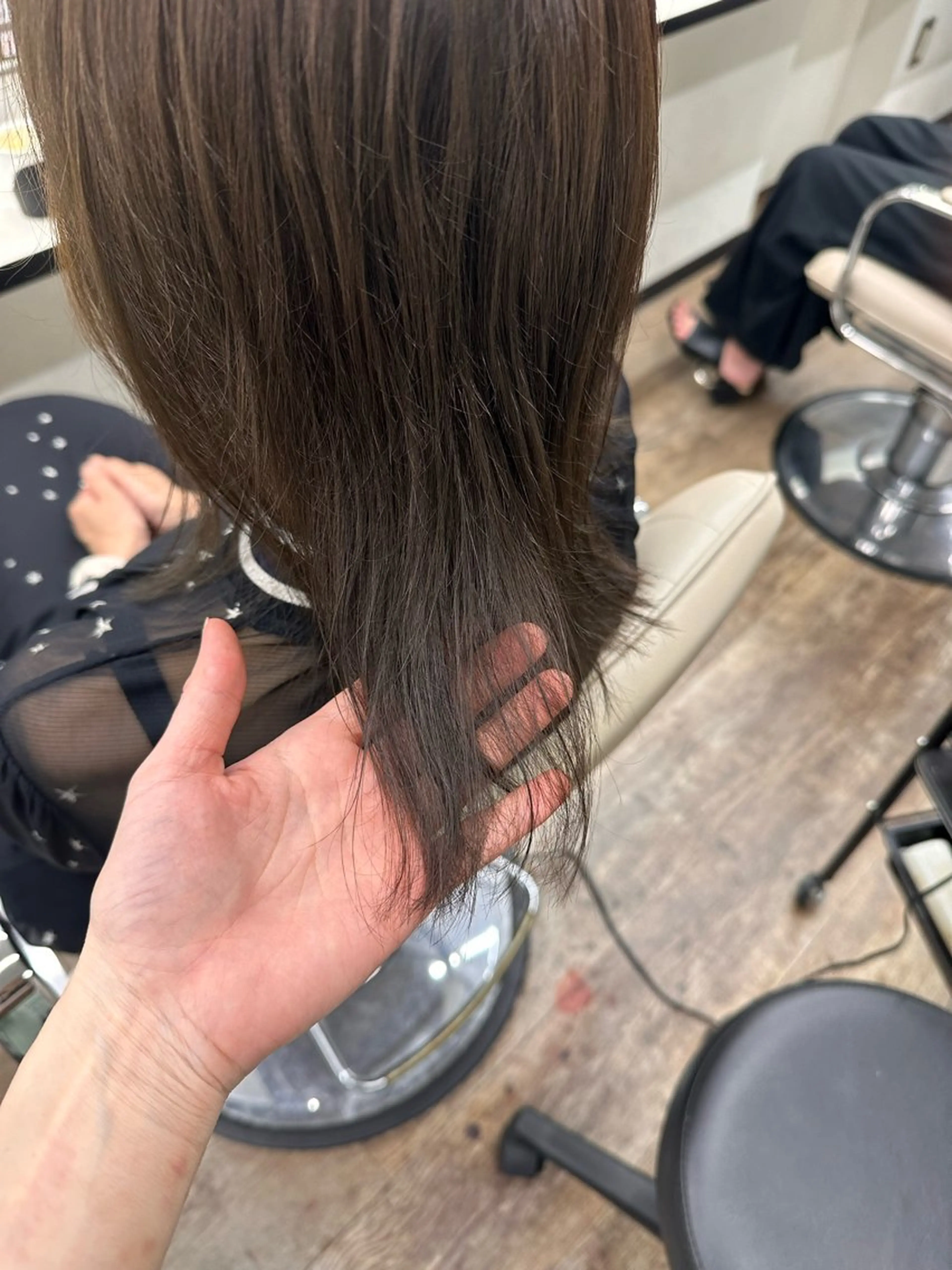 カラー オリーブカラー Uhair本山所属・⟡.·mamiya 縮毛矯正/ヘアセットのヘアスタイル