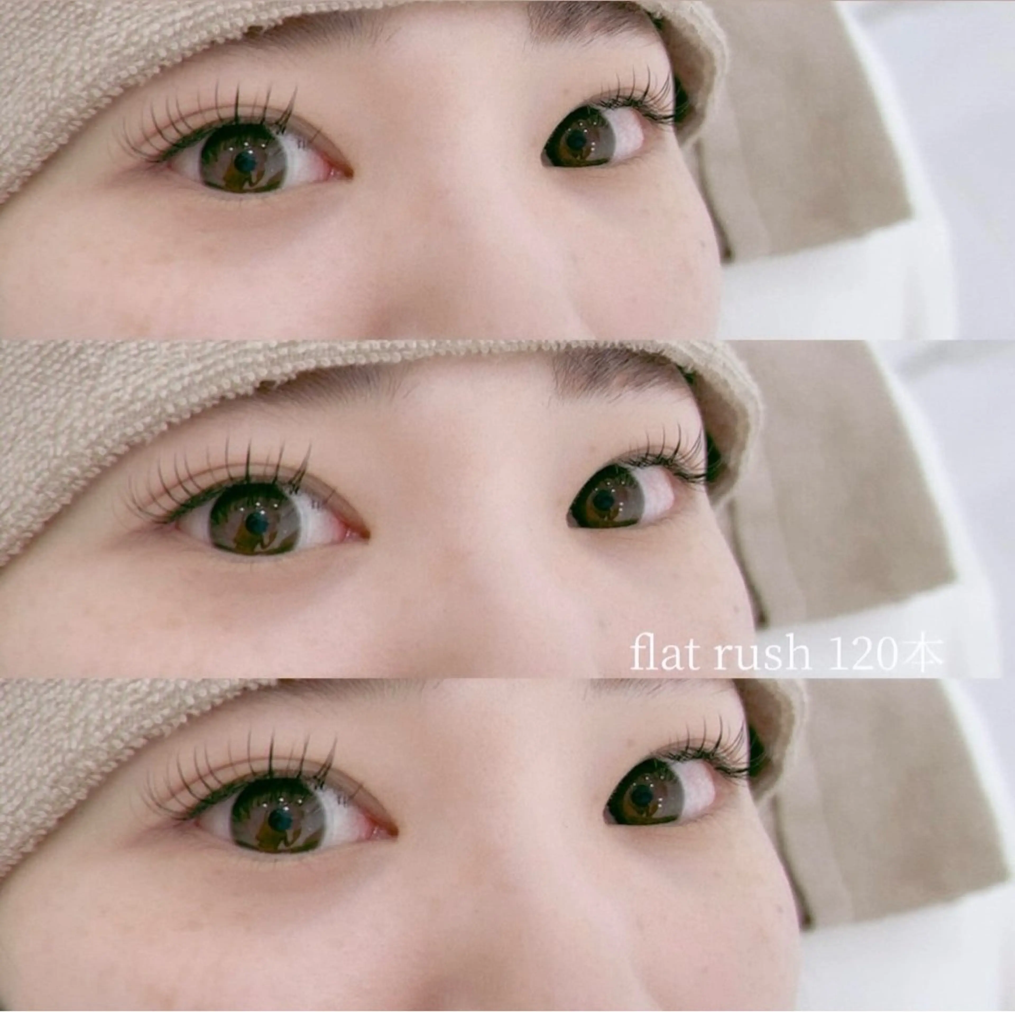 マツエク・マツパ フラットラッシュ Lien eyelashのマツエク・マツパデザイン