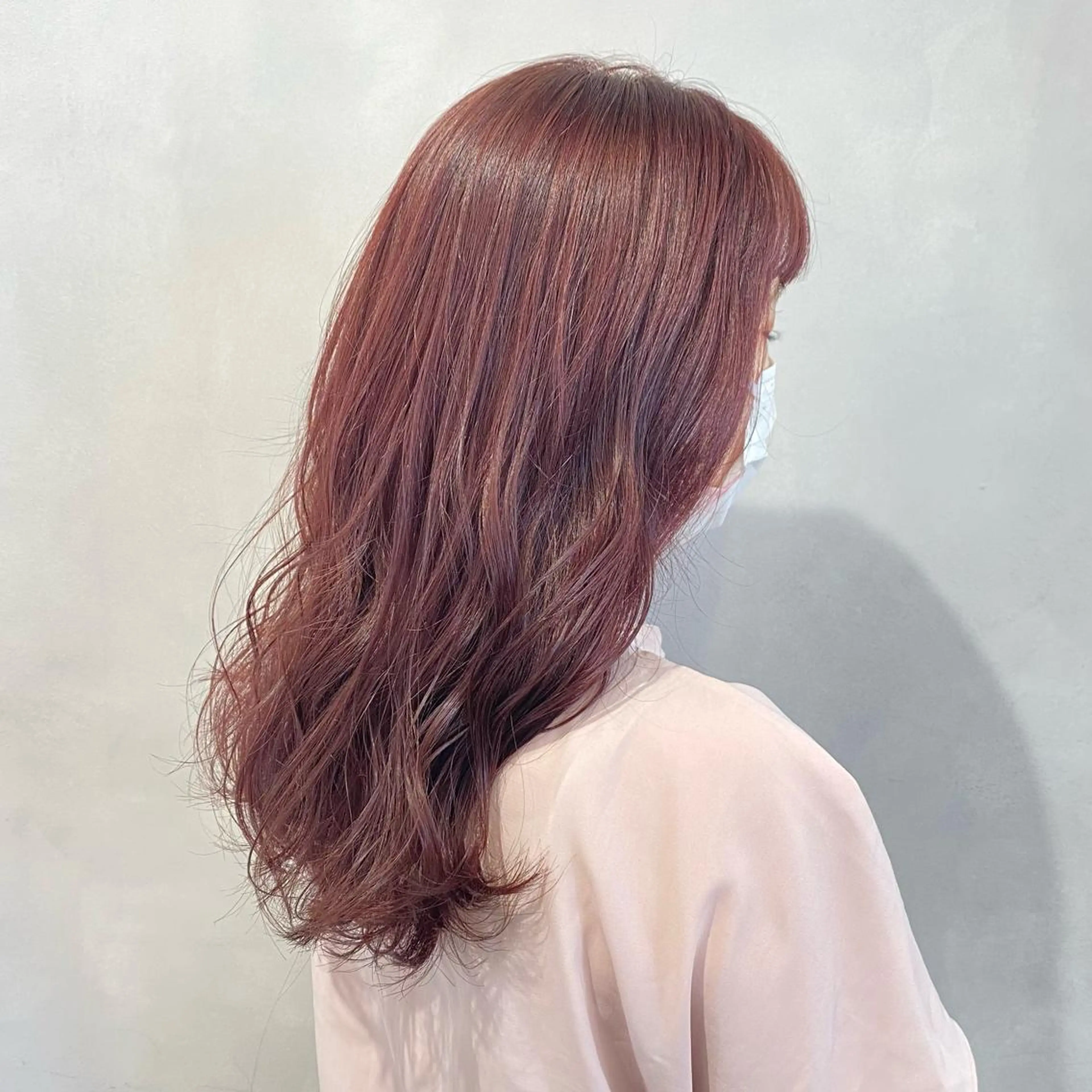 セミロング カラー ヘアカラー 💖暖色・ハイトーン 🐈みおり💖のヘアスタイル