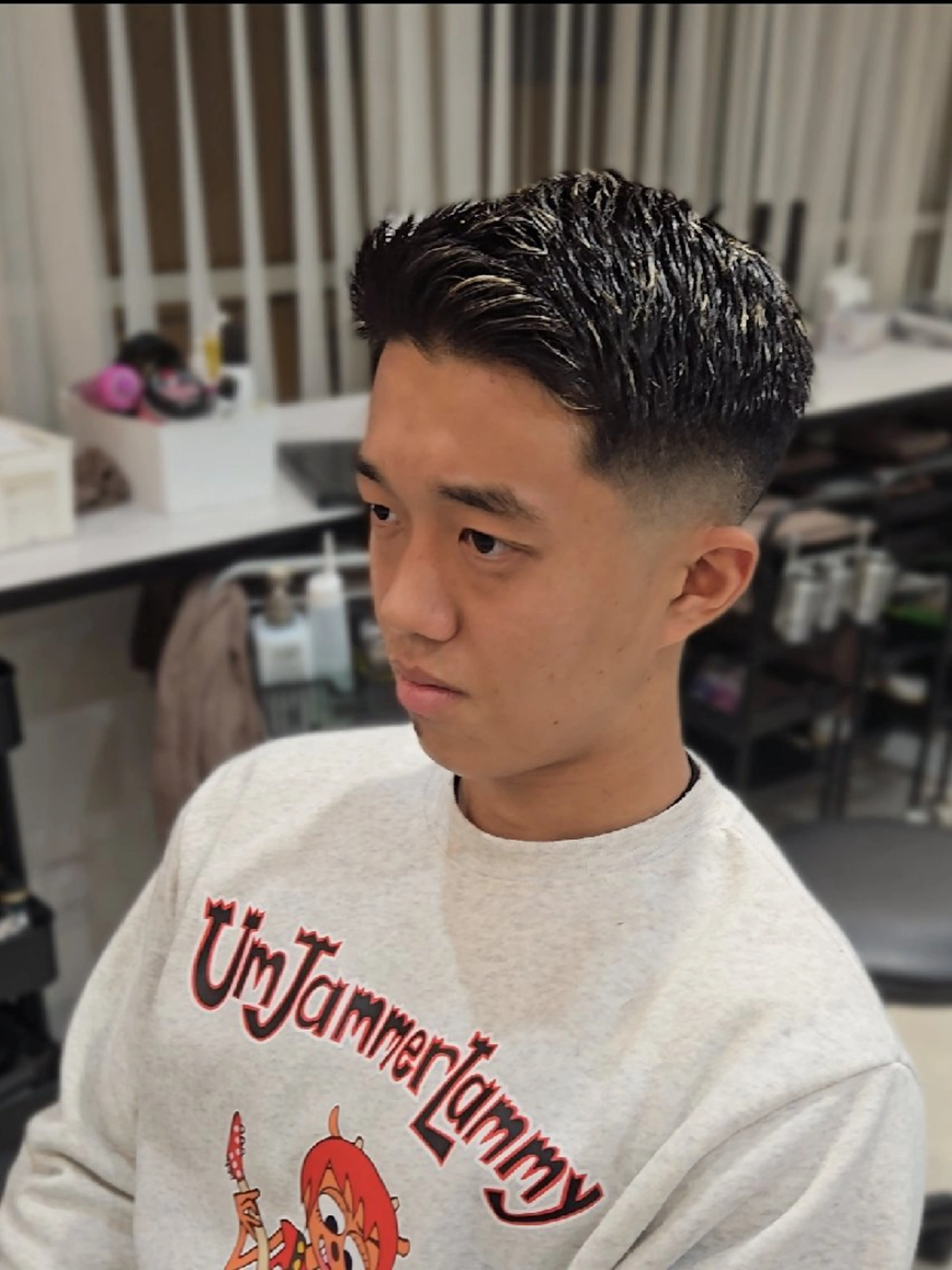 ショート メンズ フェードカット 刈り上げ カット ヘアセット Lapis 名古屋駅前店所属・LEN名古屋/パーマ メンズ特化美容師のヘアスタイル